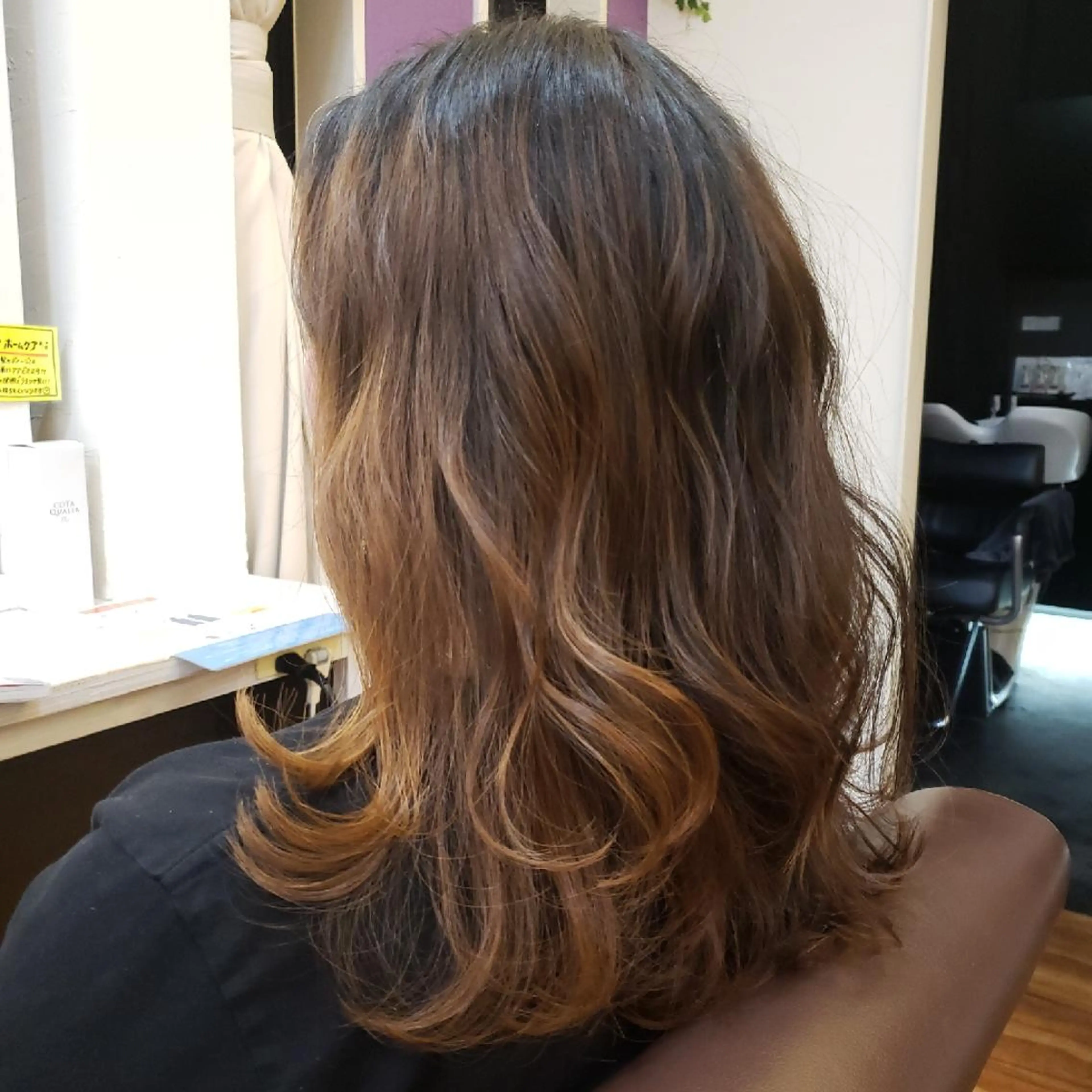 セミロング Well‘s黒木🌿 レイヤー💎寒色のヘアスタイル