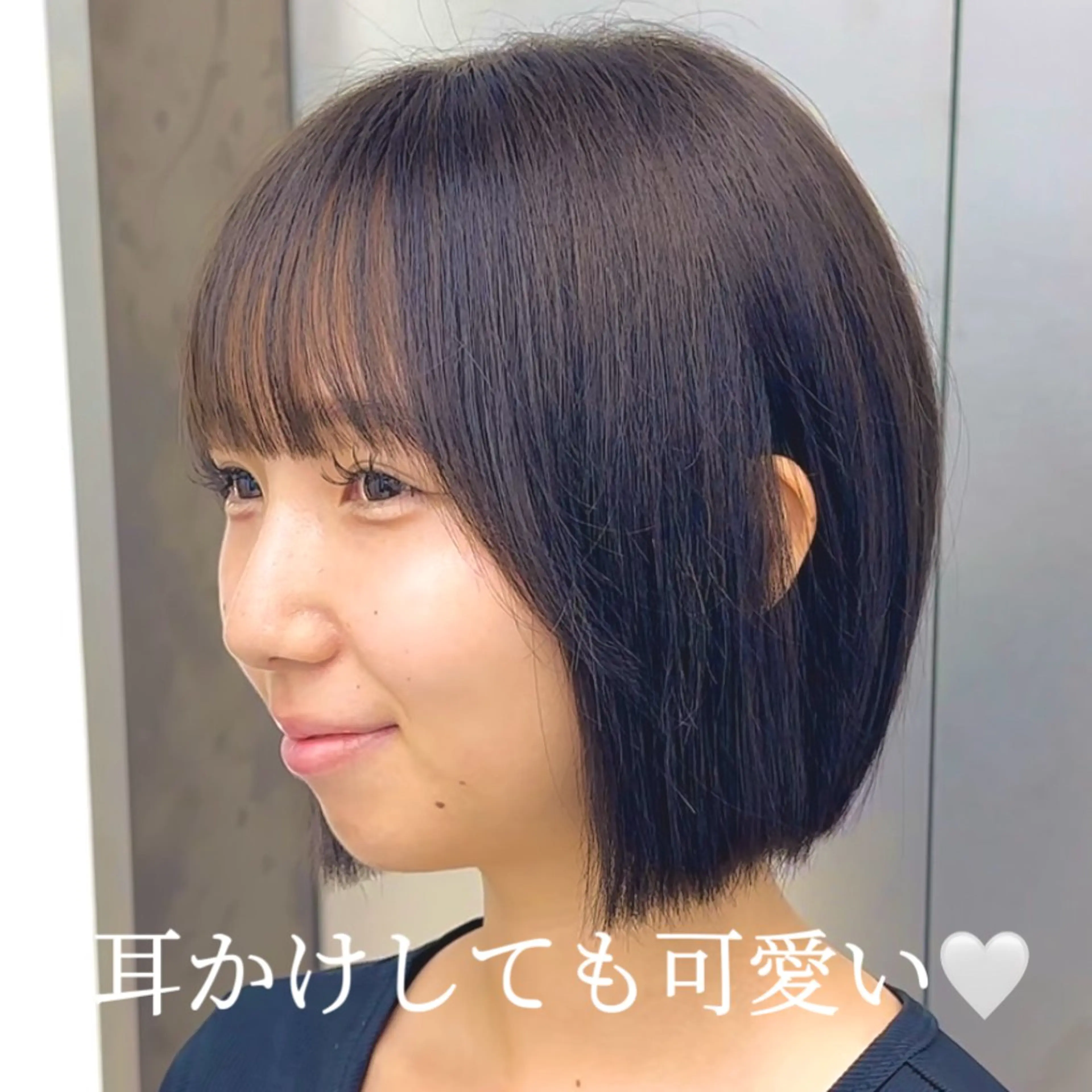 ミディアム カット ヘアカラー てらしぃ /名古屋美容師のヘアスタイル