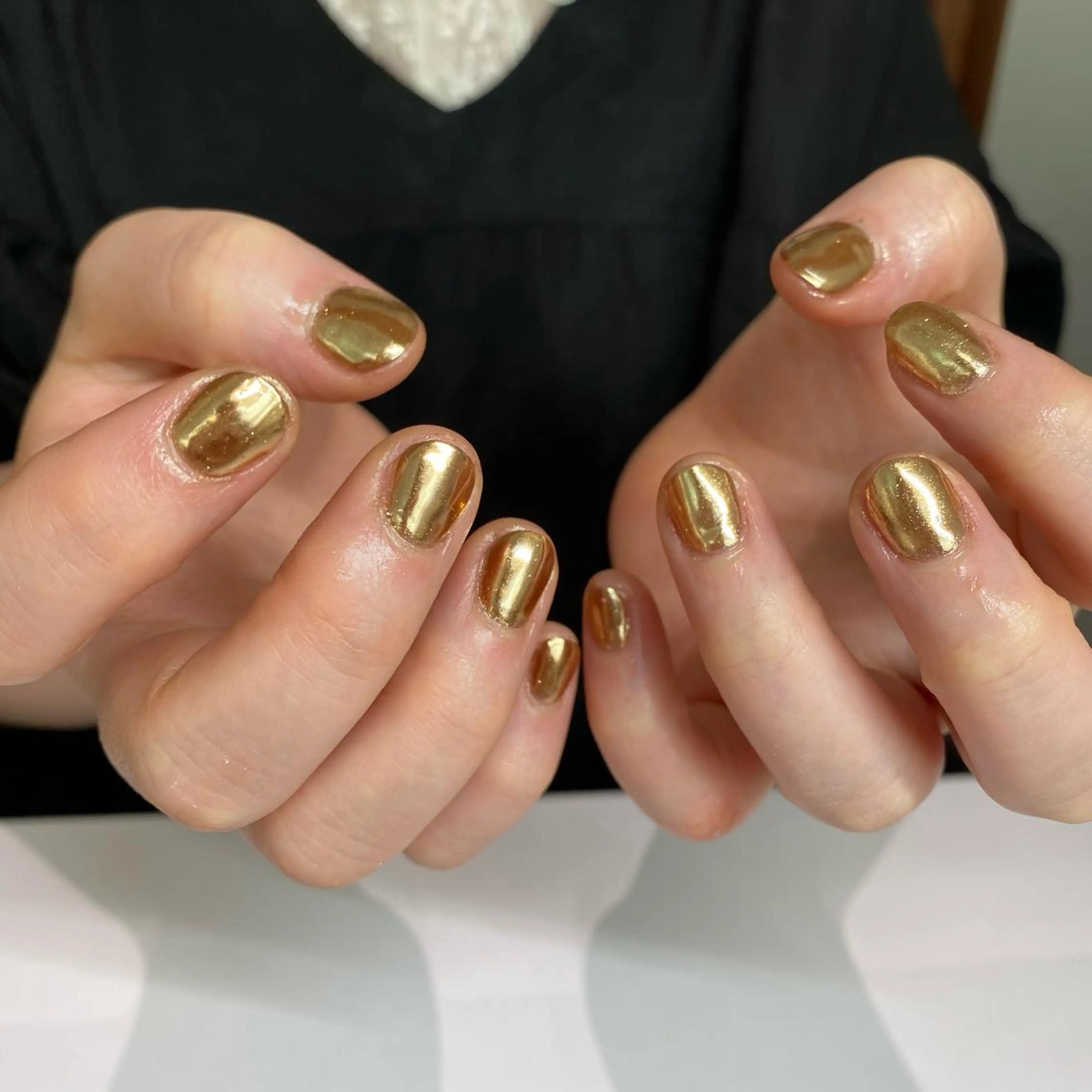 ネイル ミラーネイル ワンカラーネイル nail salon ayanaのネイルデザイン