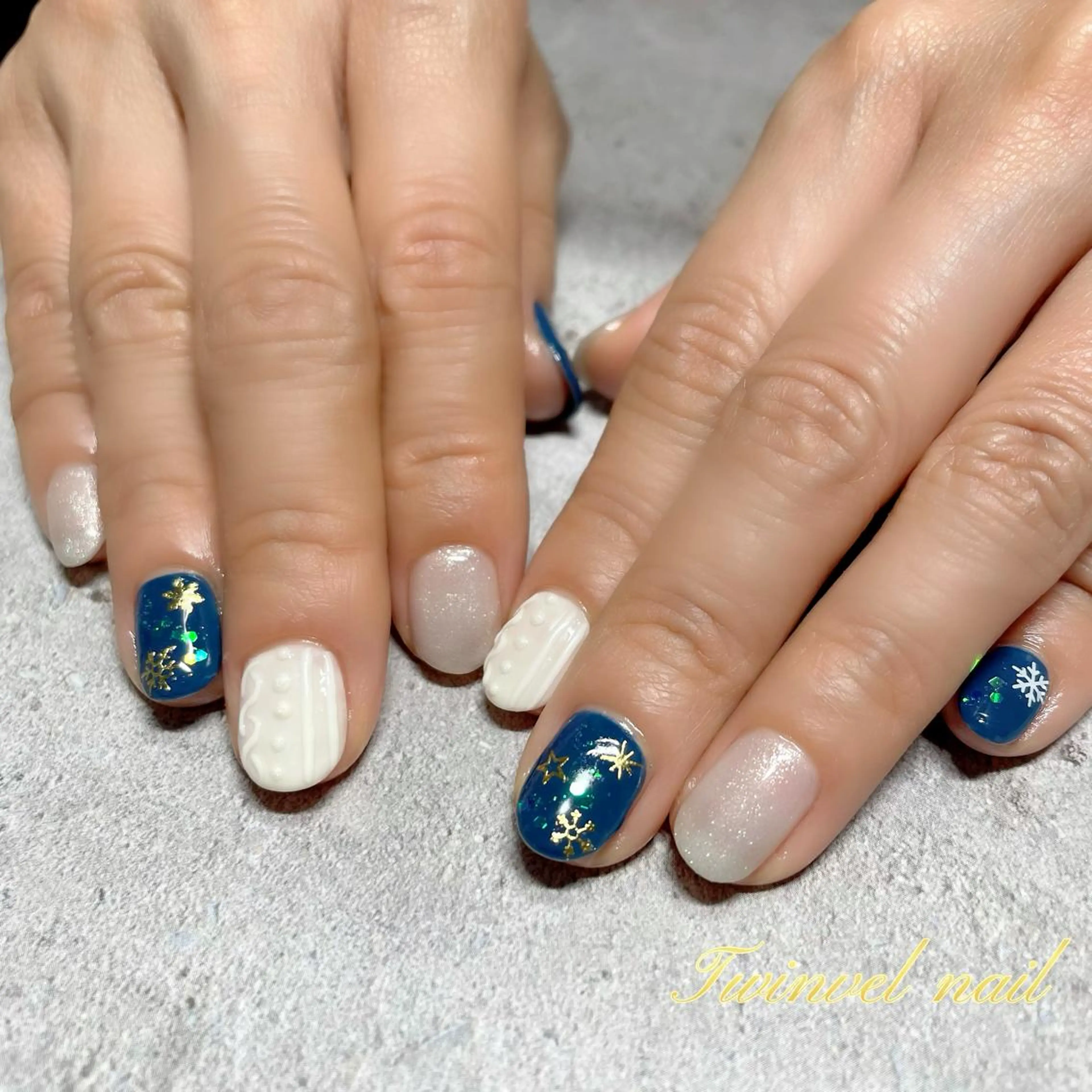 ネイル 冬ネイル Twinvel nailのネイルデザイン