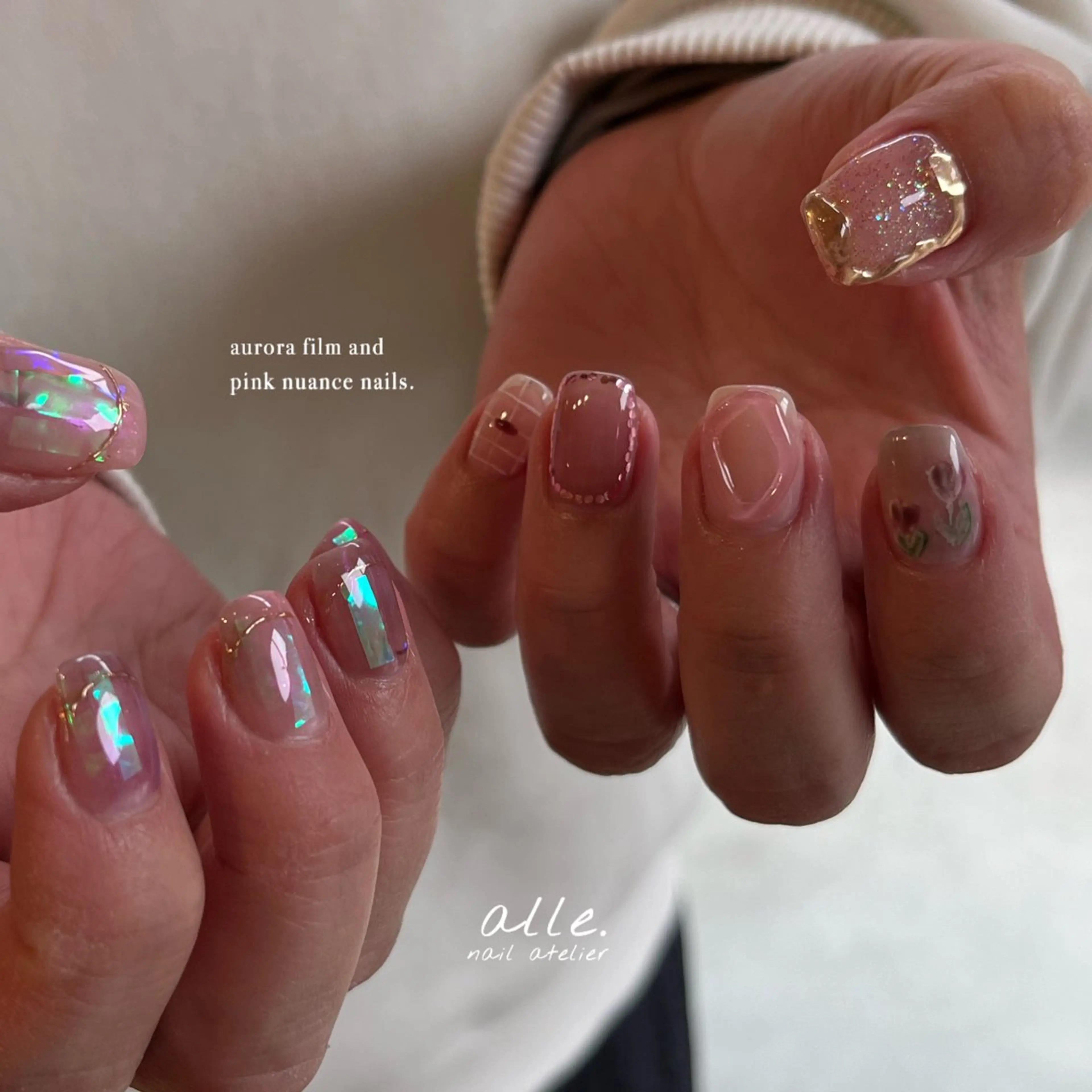 ネイル ハンドネイル atelier alle.のネイルデザイン