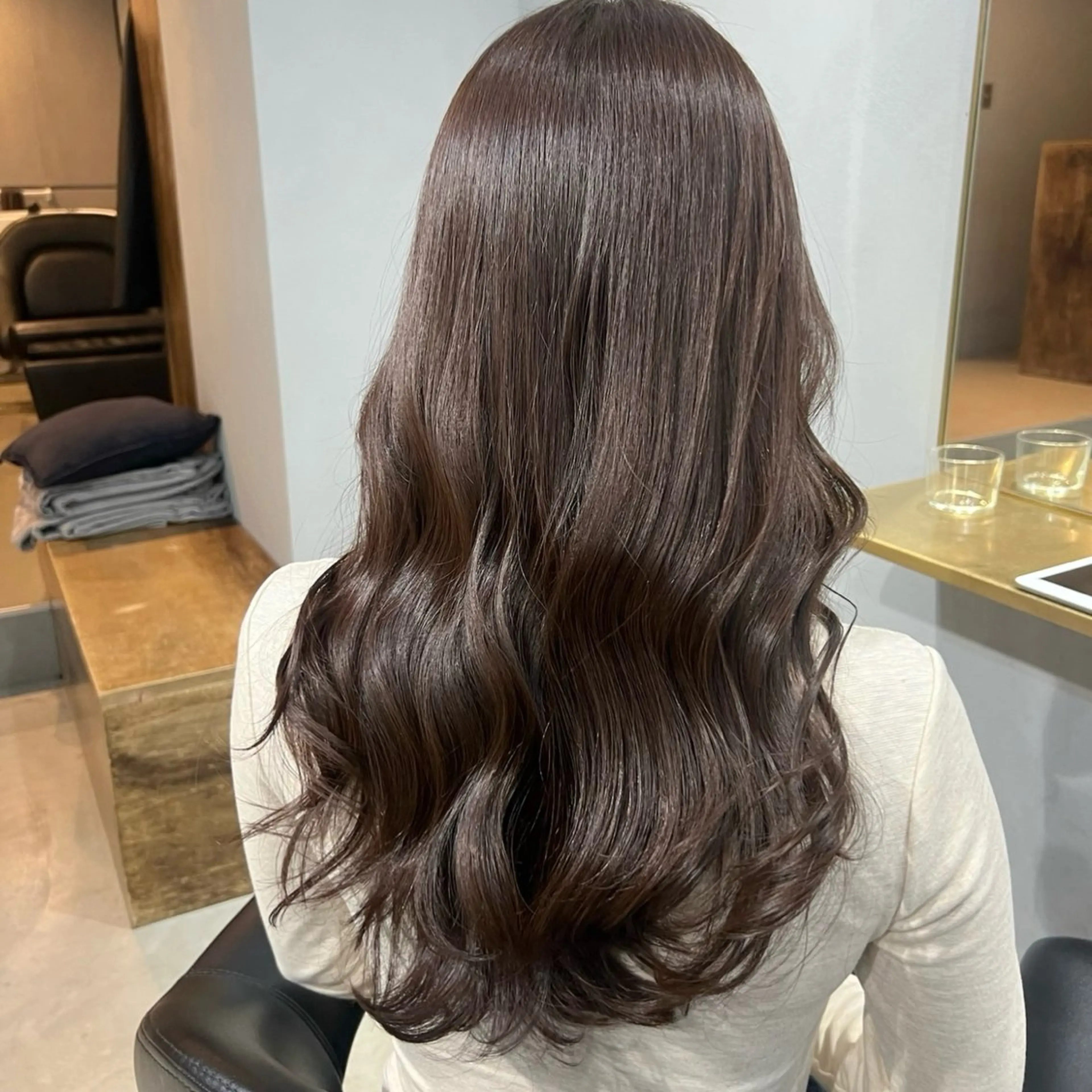 ロング カラー カット ヘアカラー トリートメント akane/ボブ /ブラウンベージュのヘアスタイル