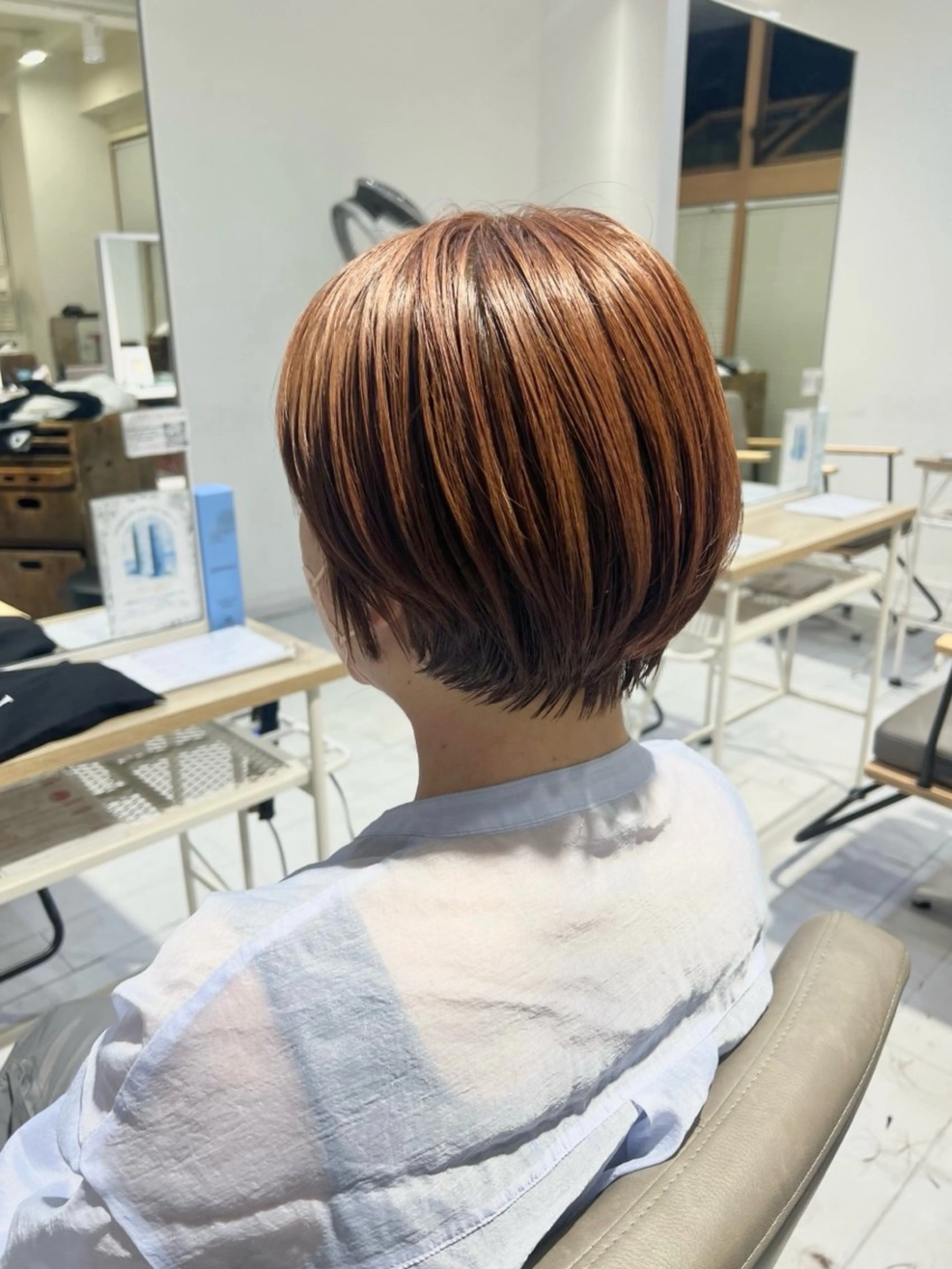 ショート カラー カット ヘアカラー トリートメント 🫧ゆうき🪽 髪質改善/ハイライトのヘアスタイル