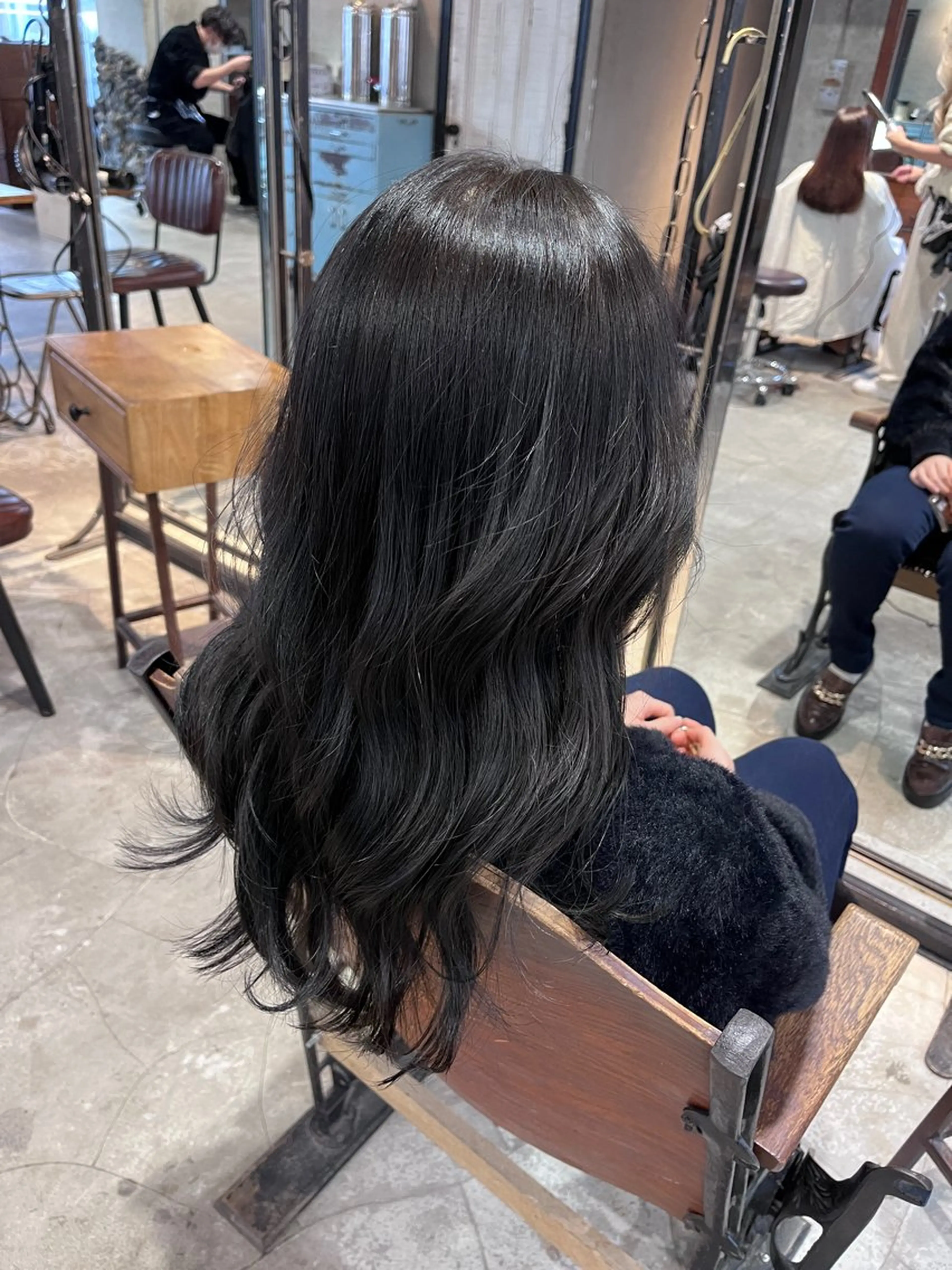 セミロング カラー ヘアアレンジ 学生 ヘアカラー トリートメント ヘッドスパ ヘアセット 🫧艶髪矯正 髪質改善🫧 大介のヘアスタイル