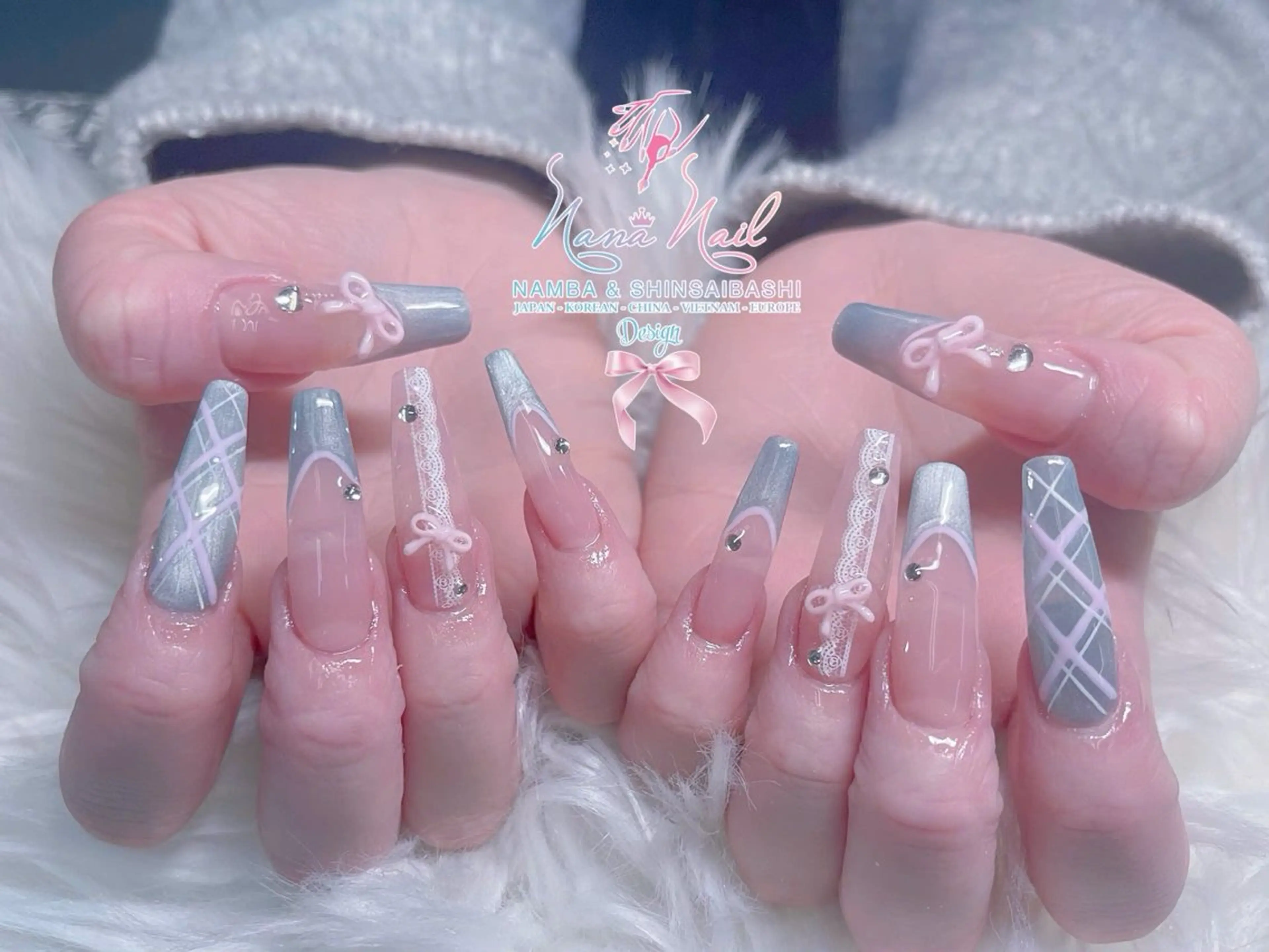 ネイル チークネイル 桜ネイル フラッシュネイル フットネイル ジェルネイル ハンドネイル 79LINA NAIL 心斎橋店所属・リナネイル アメ村心斎橋店のネイルデザイン