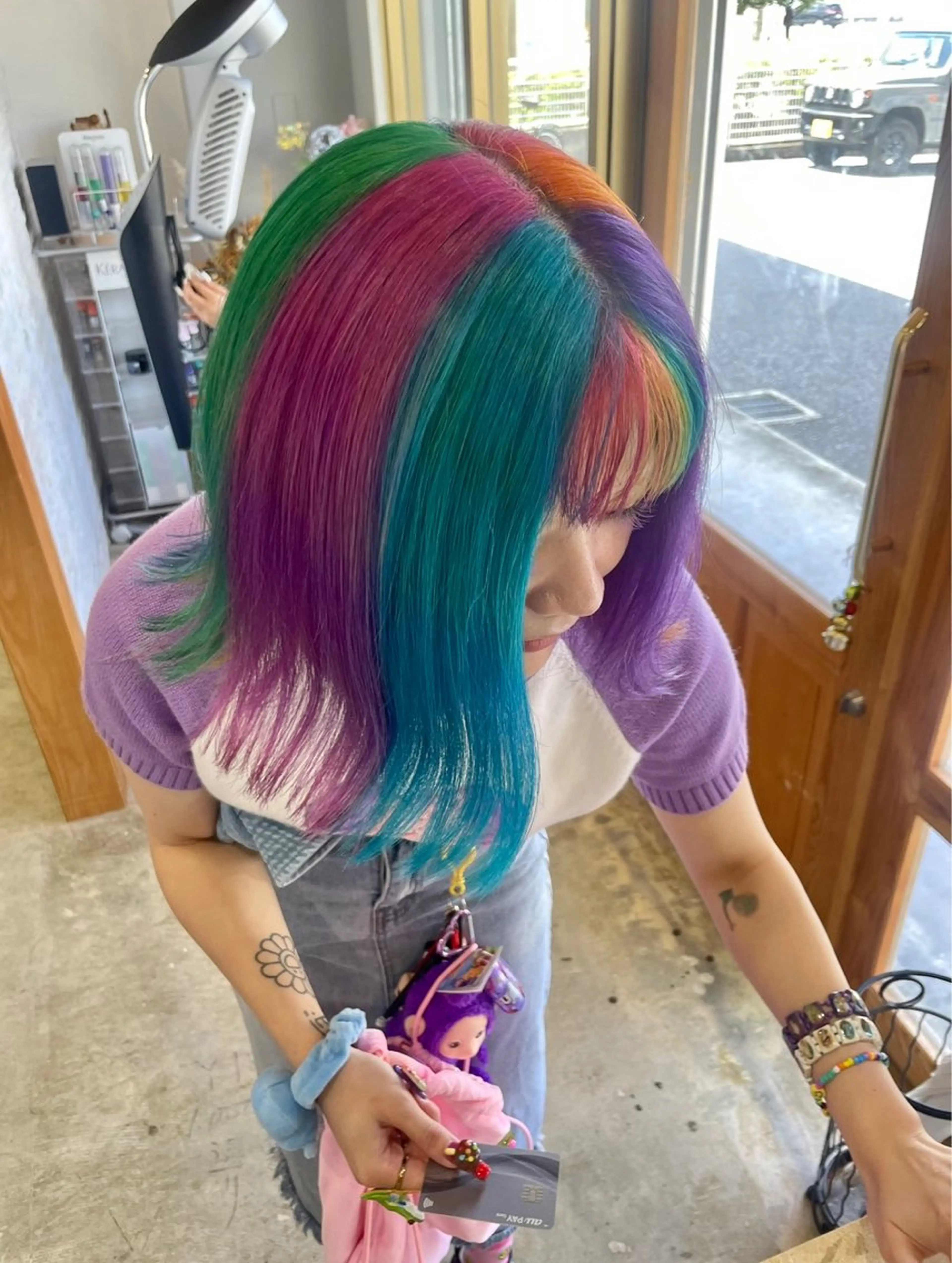 カラー miloc himekaのヘアスタイル