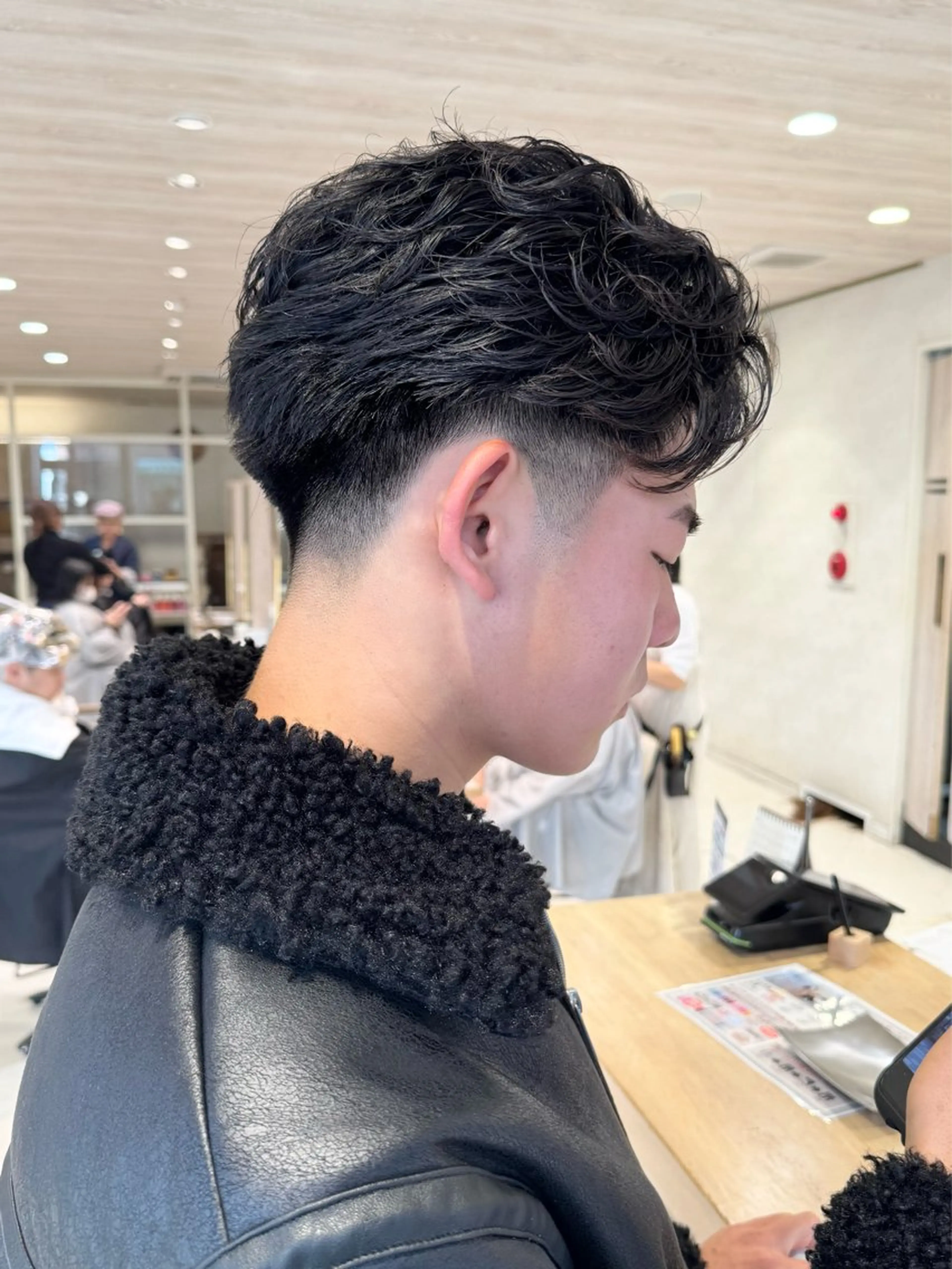 ショート パーマ メンズ カット パーマ フェザー/ニュアンス パーマ/ryutoのヘアスタイル