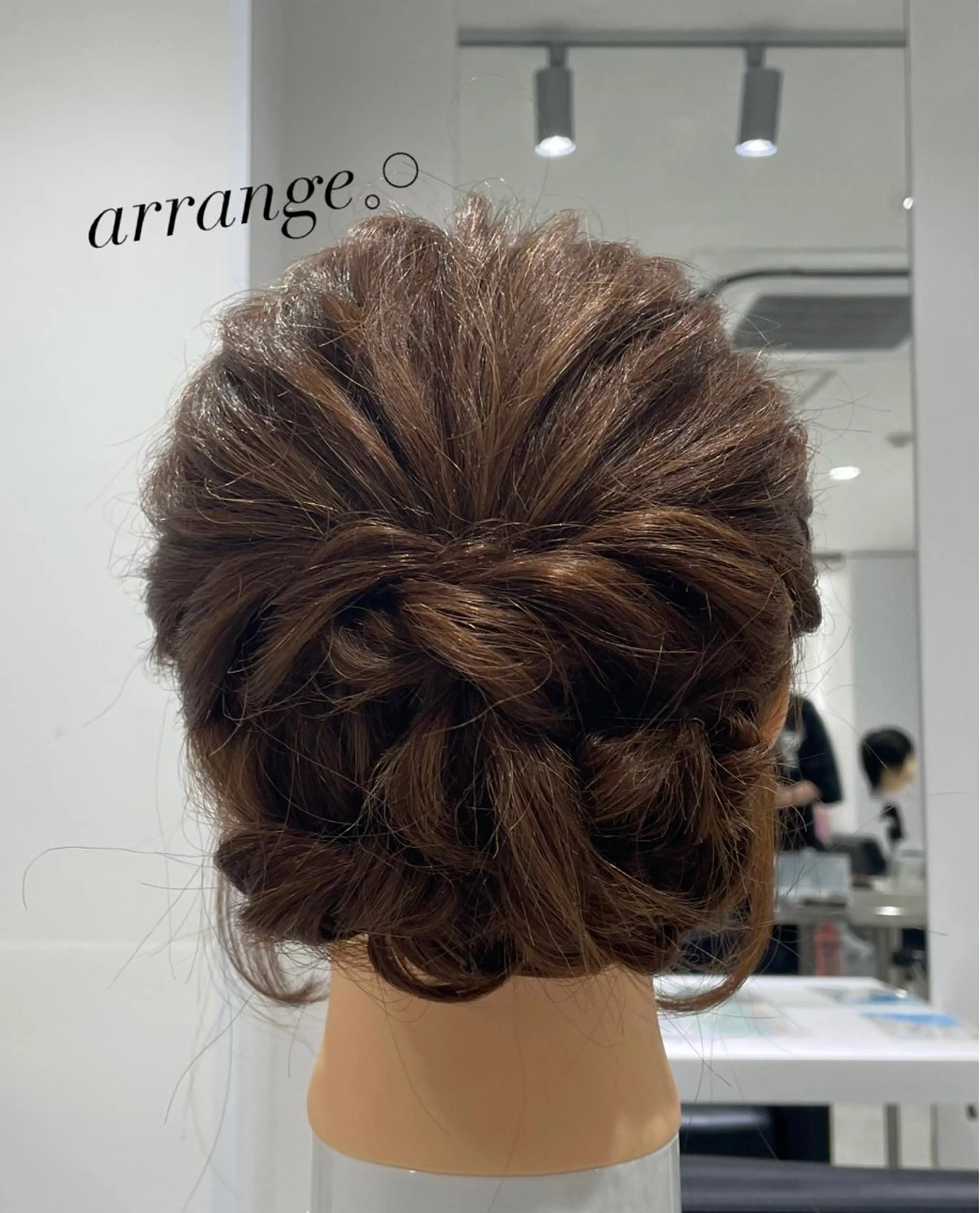 ミディアム ヘアセット グレージュ/ベージュ /経堂/sana🌱のヘアスタイル