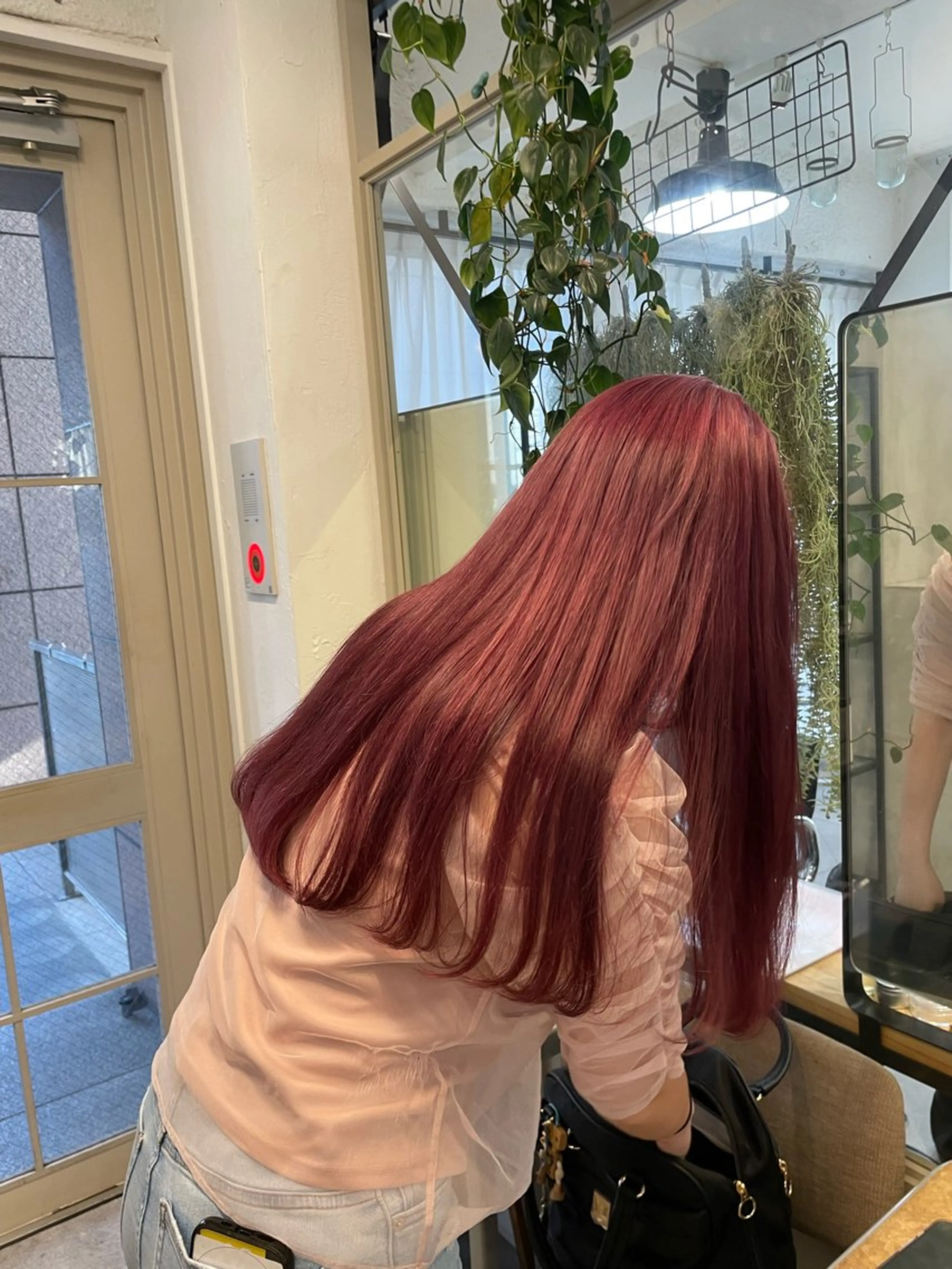 ロング カラー ベージュカラー ブリーチ 透明感カラー ハイトーンカラー ピンクカラー ヘアカラー 赤み消し×透明感 /🌙suwa🌙のヘアスタイル