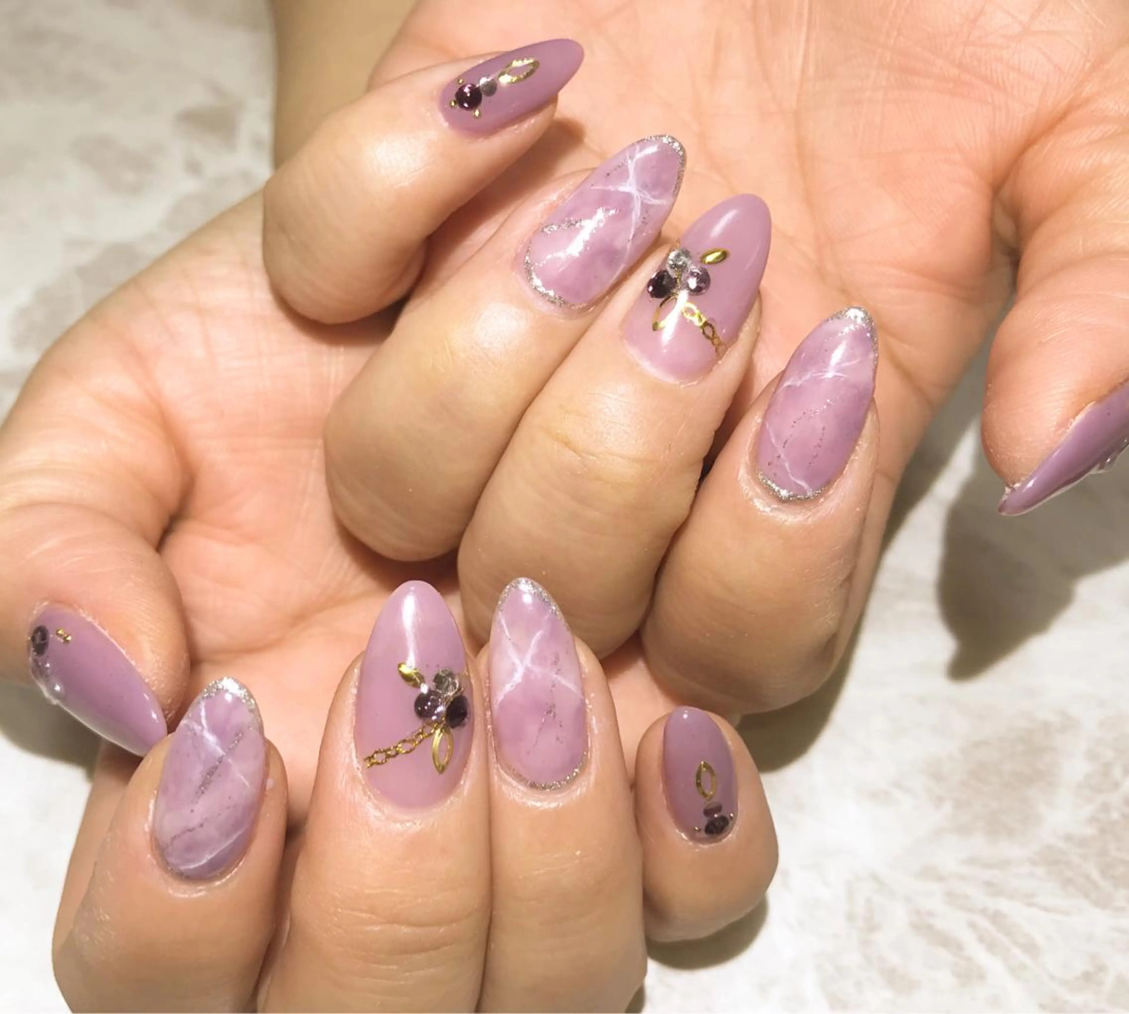 ネイル フットネイル ニュアンスネイル パープル シンプルネイル 春ネイル ネイル フフラ所属・nail fufla ♡yamane♡のネイルデザイン