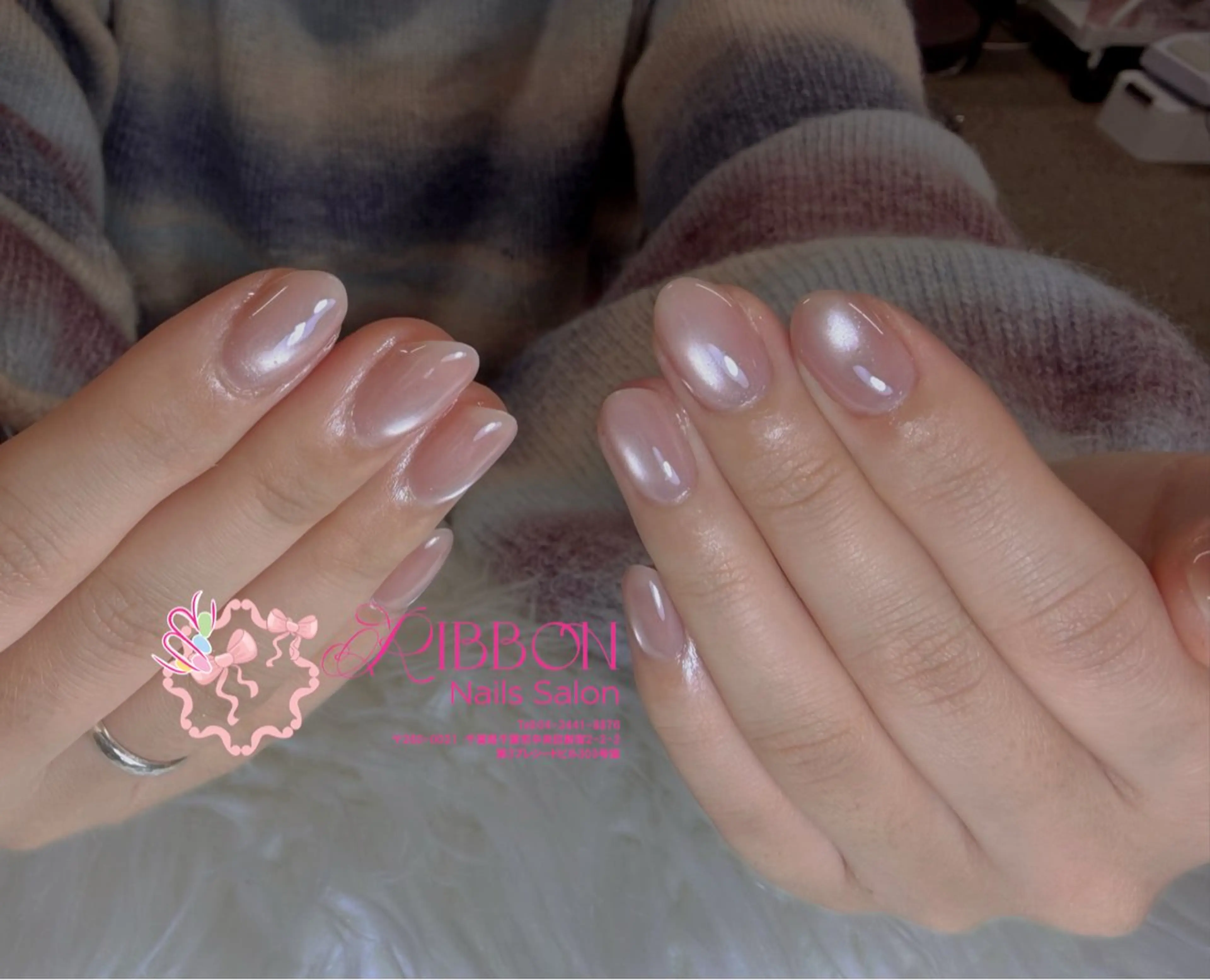 ネイル チークネイル フットネイル フレンチネイル グラデーション 韓国ネイル Ribbonnail salonのネイルデザイン