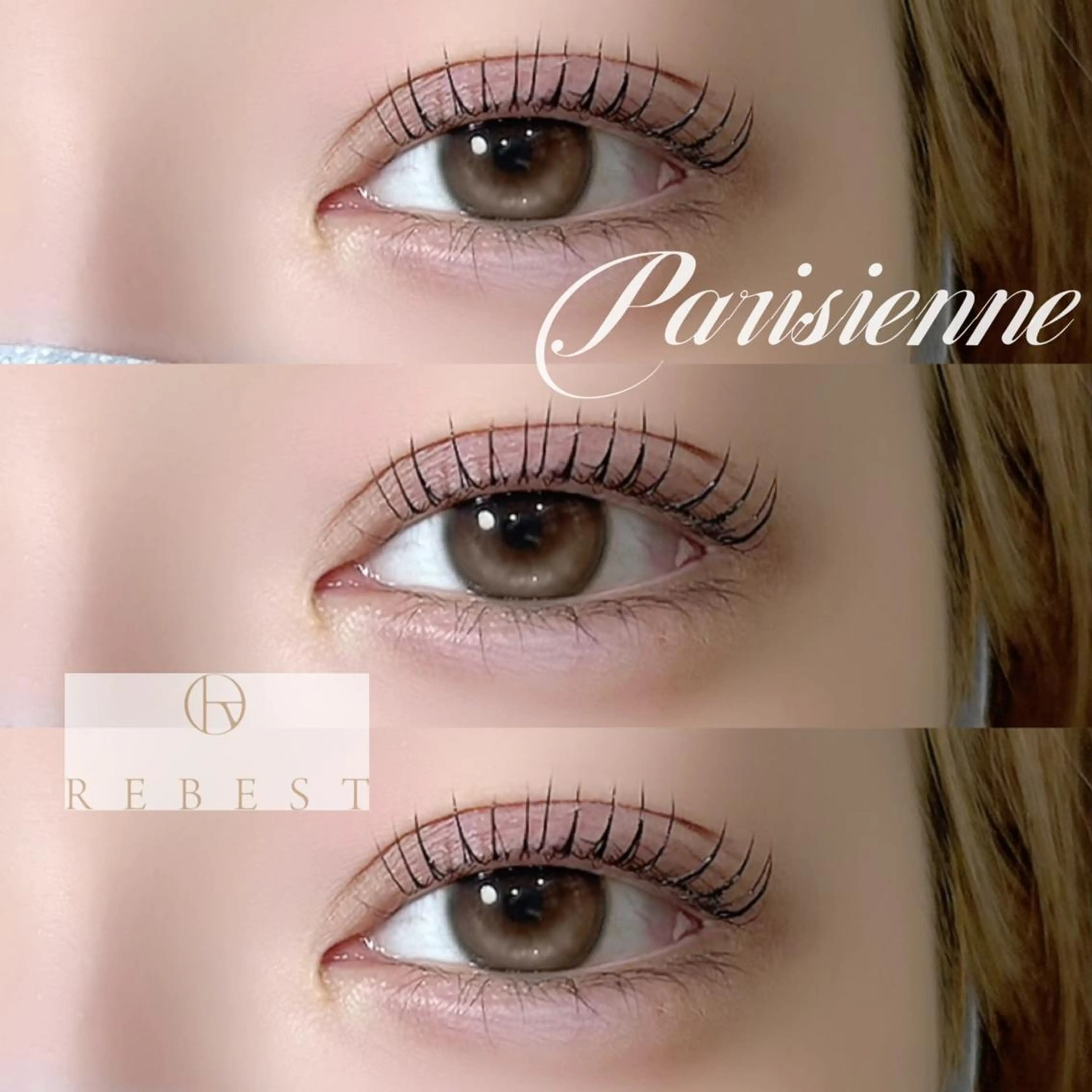 マツエク・マツパ パリジェンヌラッシュリフト REBEST 心斎橋店のマツエク・マツパデザイン