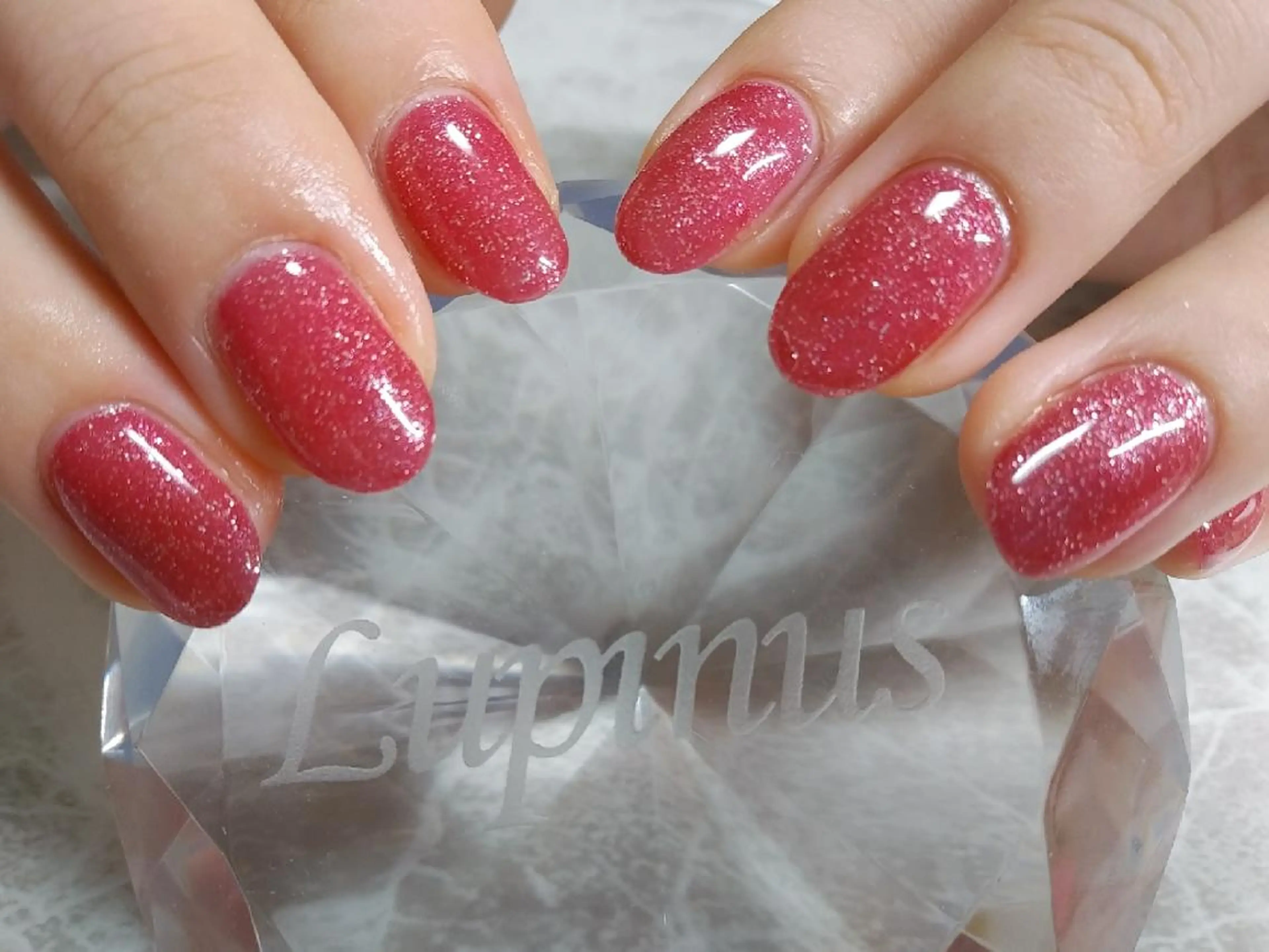 ネイル ラメ(グリッター) ワンカラーネイル Lupinus ルピナスのネイルデザイン