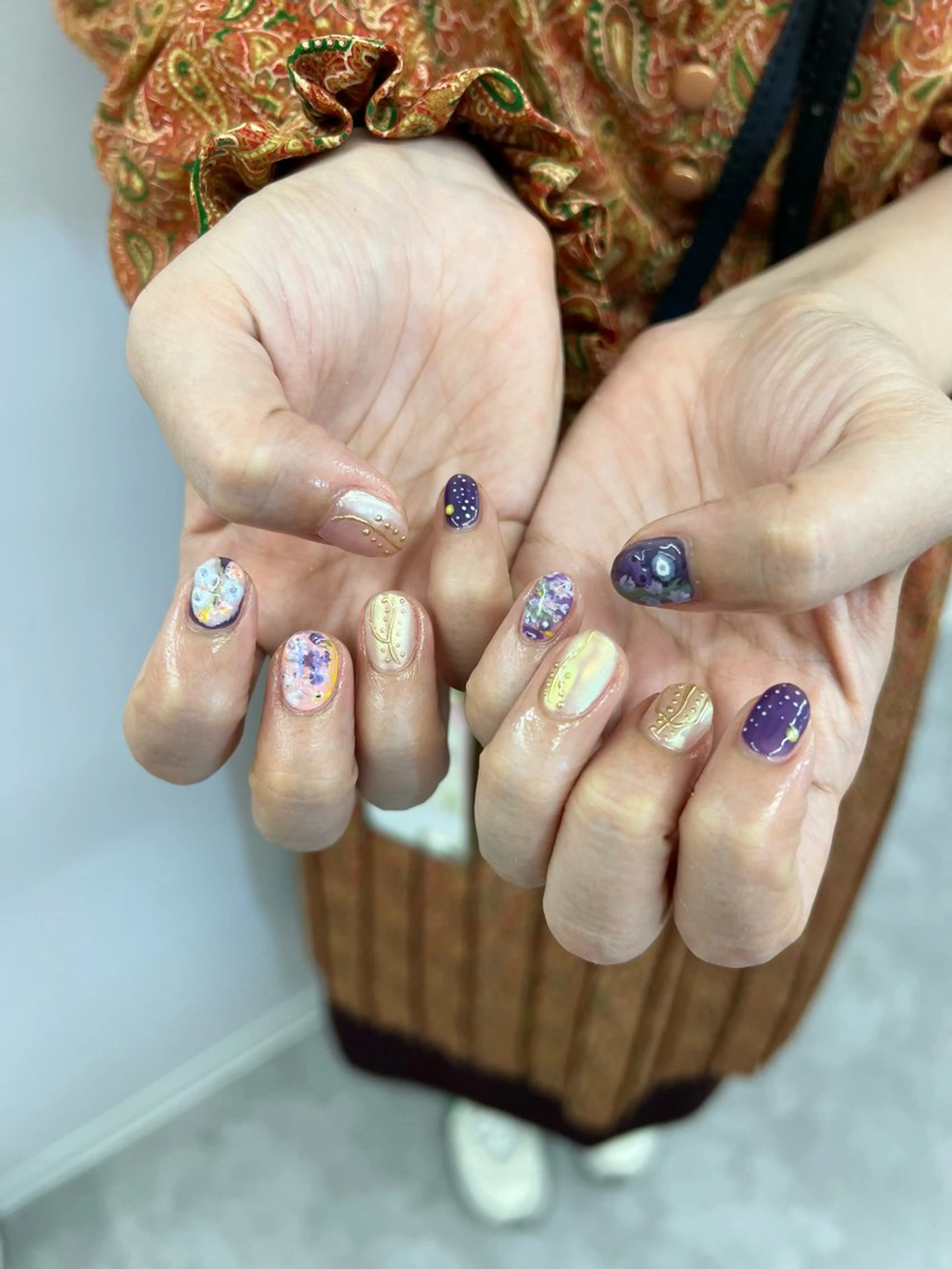 ネイル ブラウン ジェルネイル ニュアンスネイル ワンカラーネイル パラジェル ハンドネイル ハンドケア Bana_ Nailのネイルデザイン