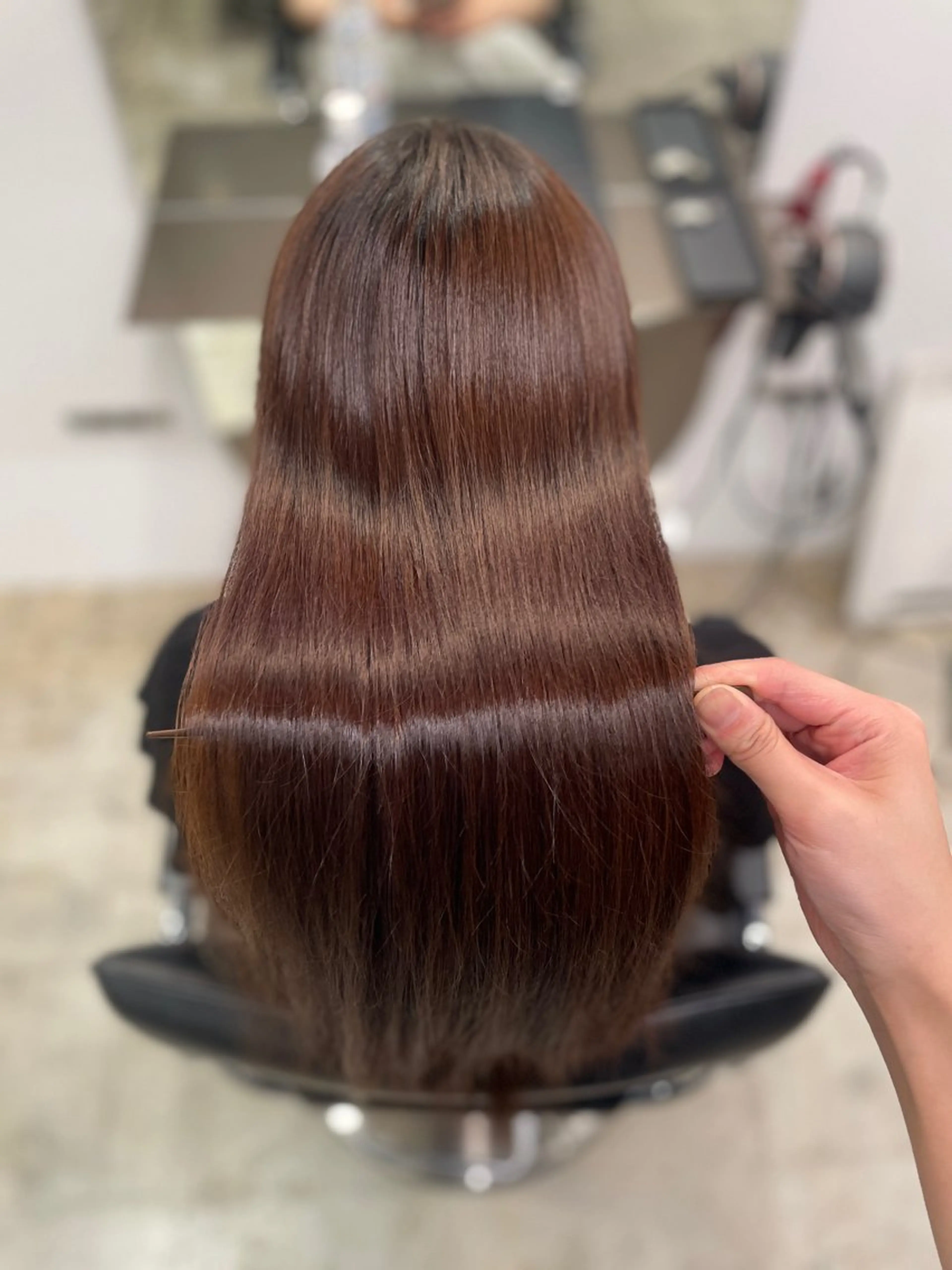 ロング 縮毛矯正 🤍ショートボブ 🤍NANAMI🤍のヘアスタイル