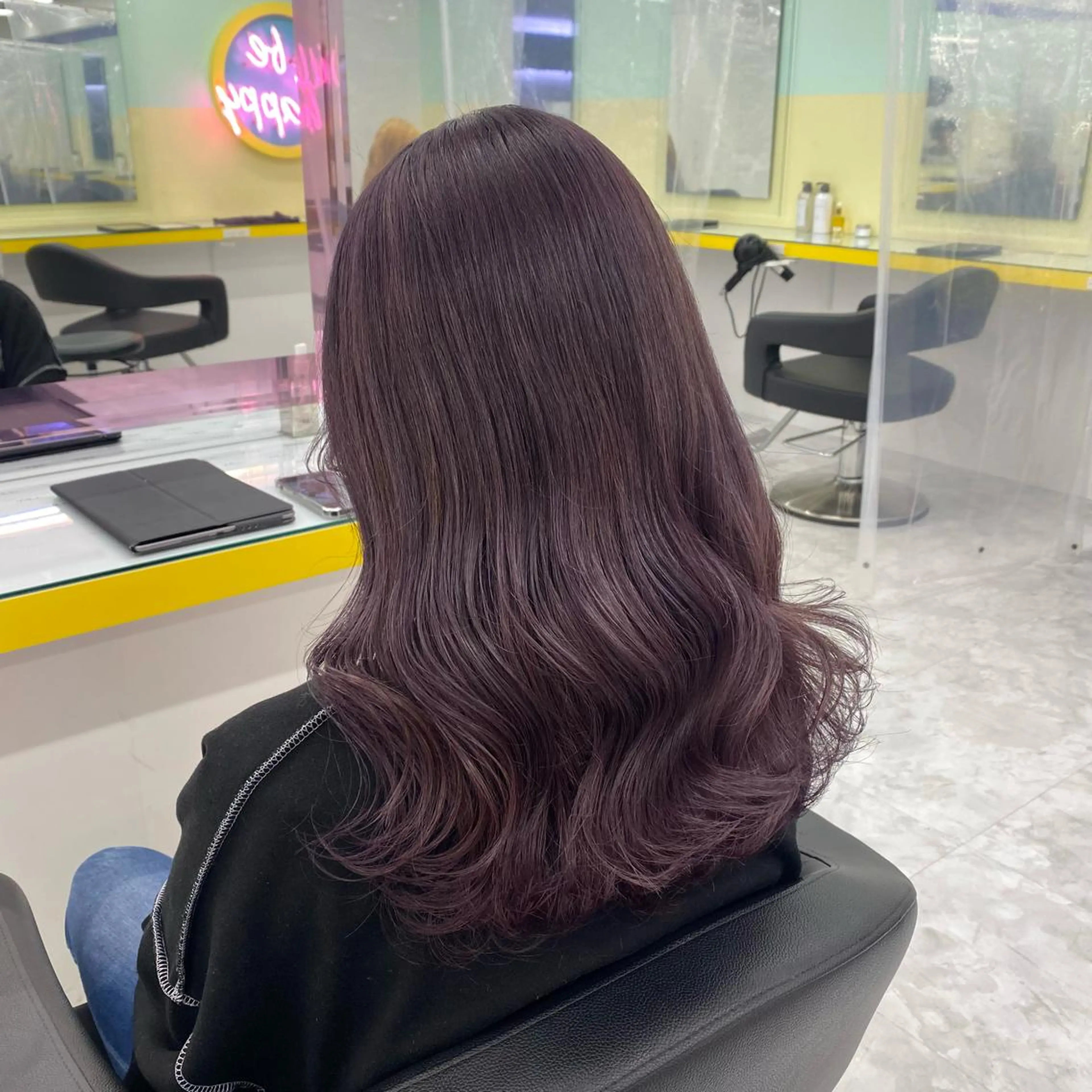 セミロング カラー ヘアアレンジ ヘアカラー トリートメント GOTODAY shair salon 横浜mare店所属・mai🍑暖色カラー /レイヤー💖のヘアスタイル