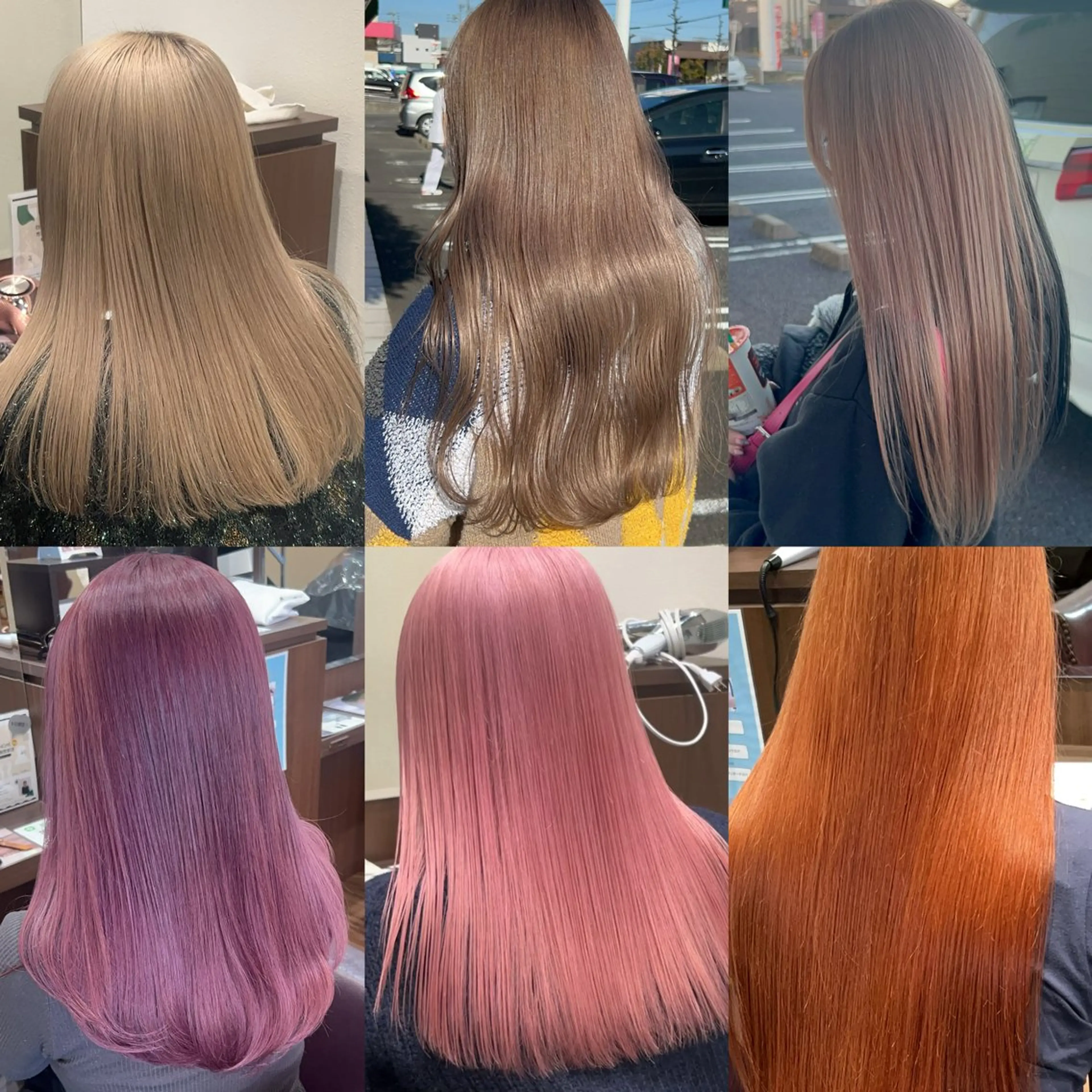 セミロング 譜久島 かりんのヘアスタイル