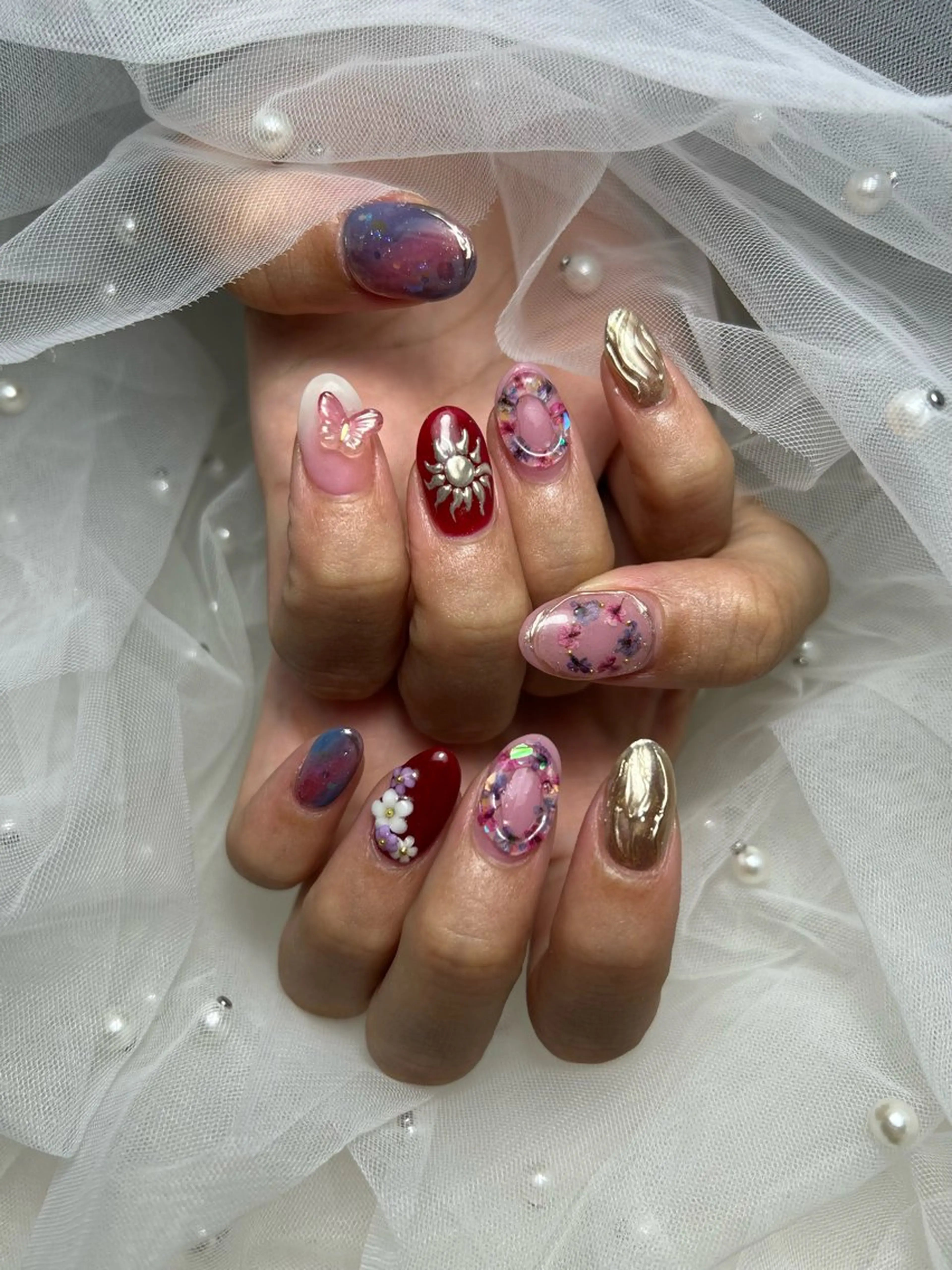 ネイル ハンドネイル フットネイル ✴︎ Delightのネイルデザイン