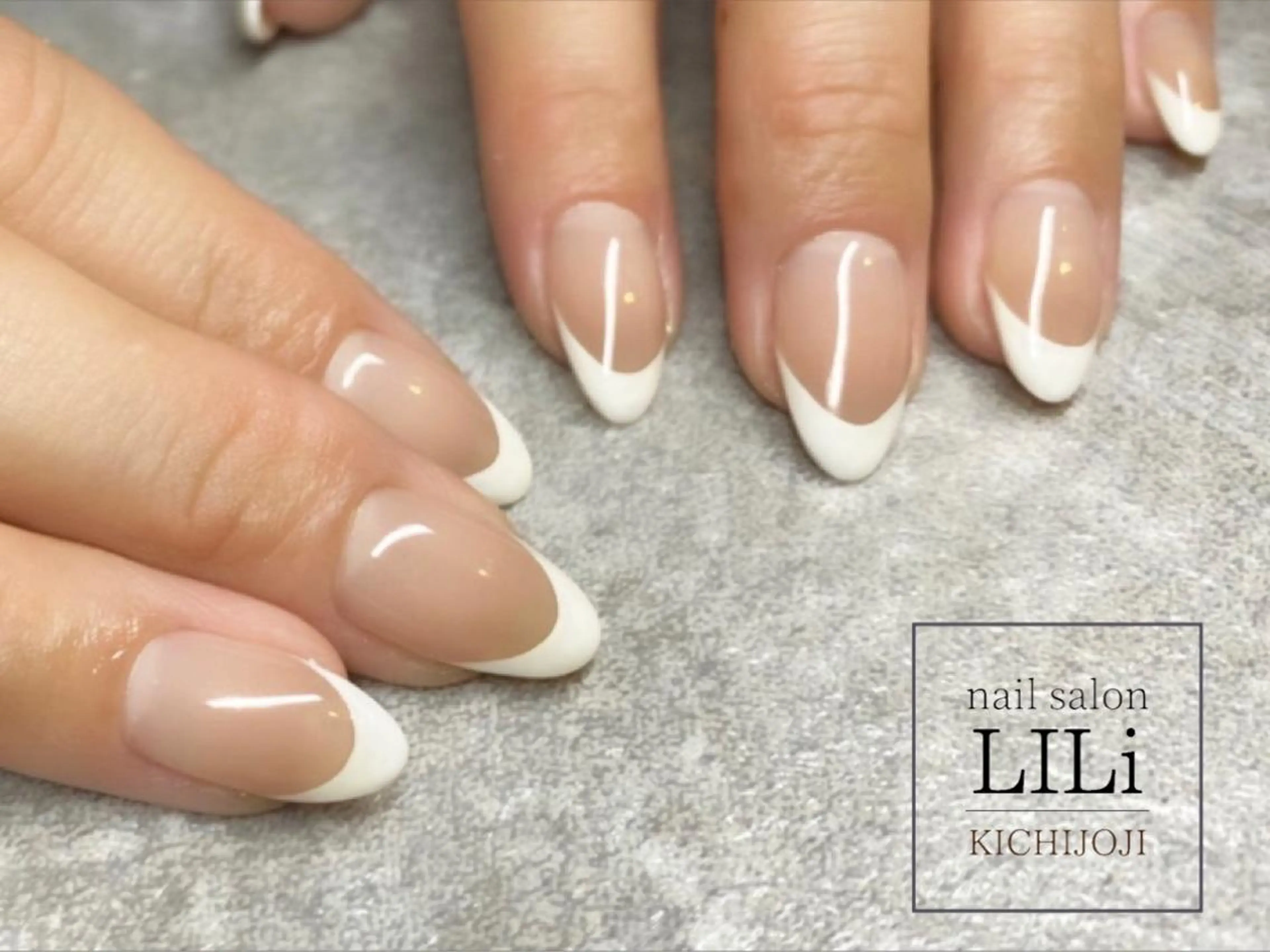 割引中❣️【オフあり】ネイルモデルハンド💅白フレンチの写真