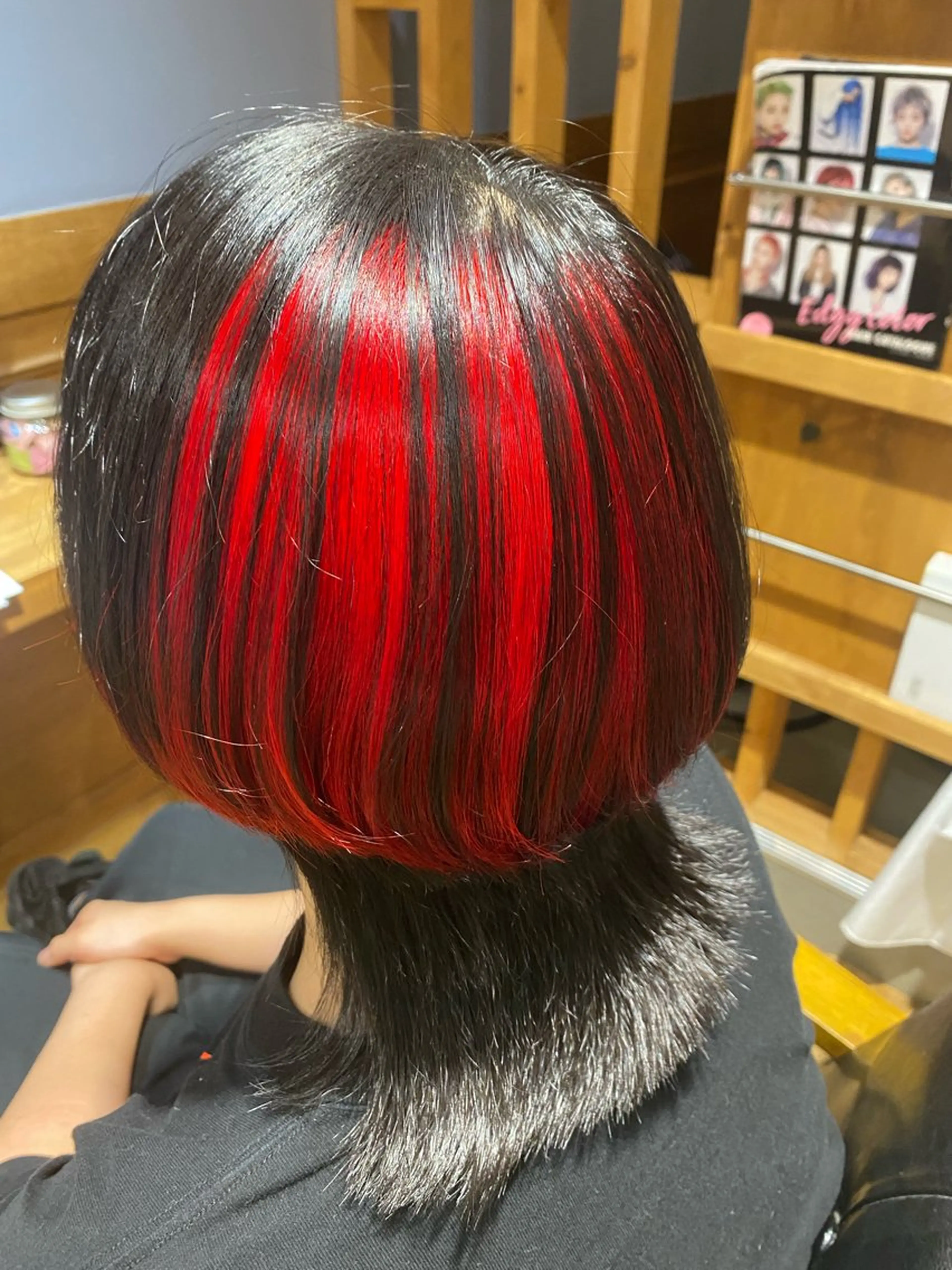 ミディアム カラー ウルフカット Ando Raycoのヘアスタイル