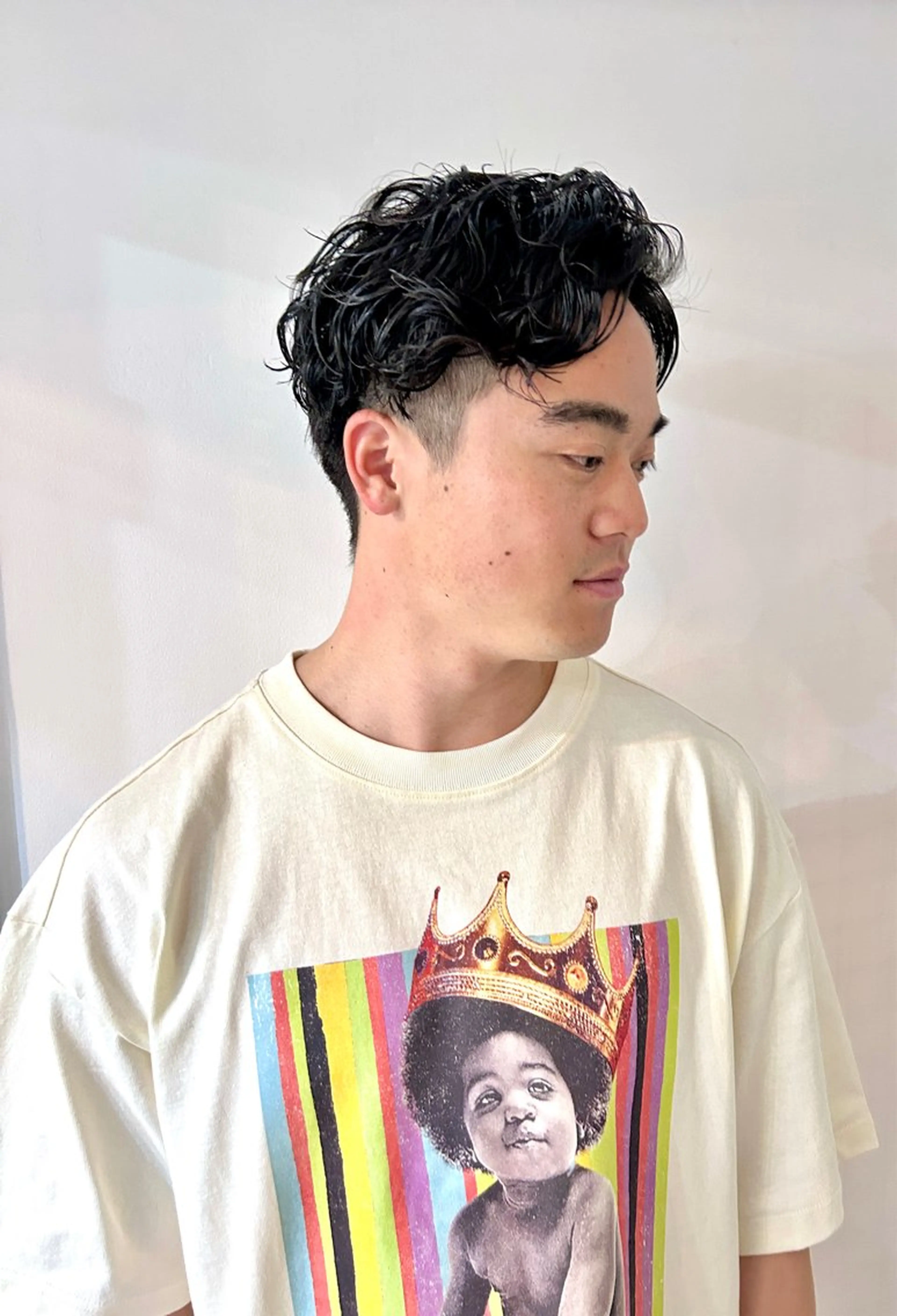 ショート パーマ メンズ メンズパーマ ツーブロック スパイラルパーマ メンズパーマ ジンのヘアスタイル