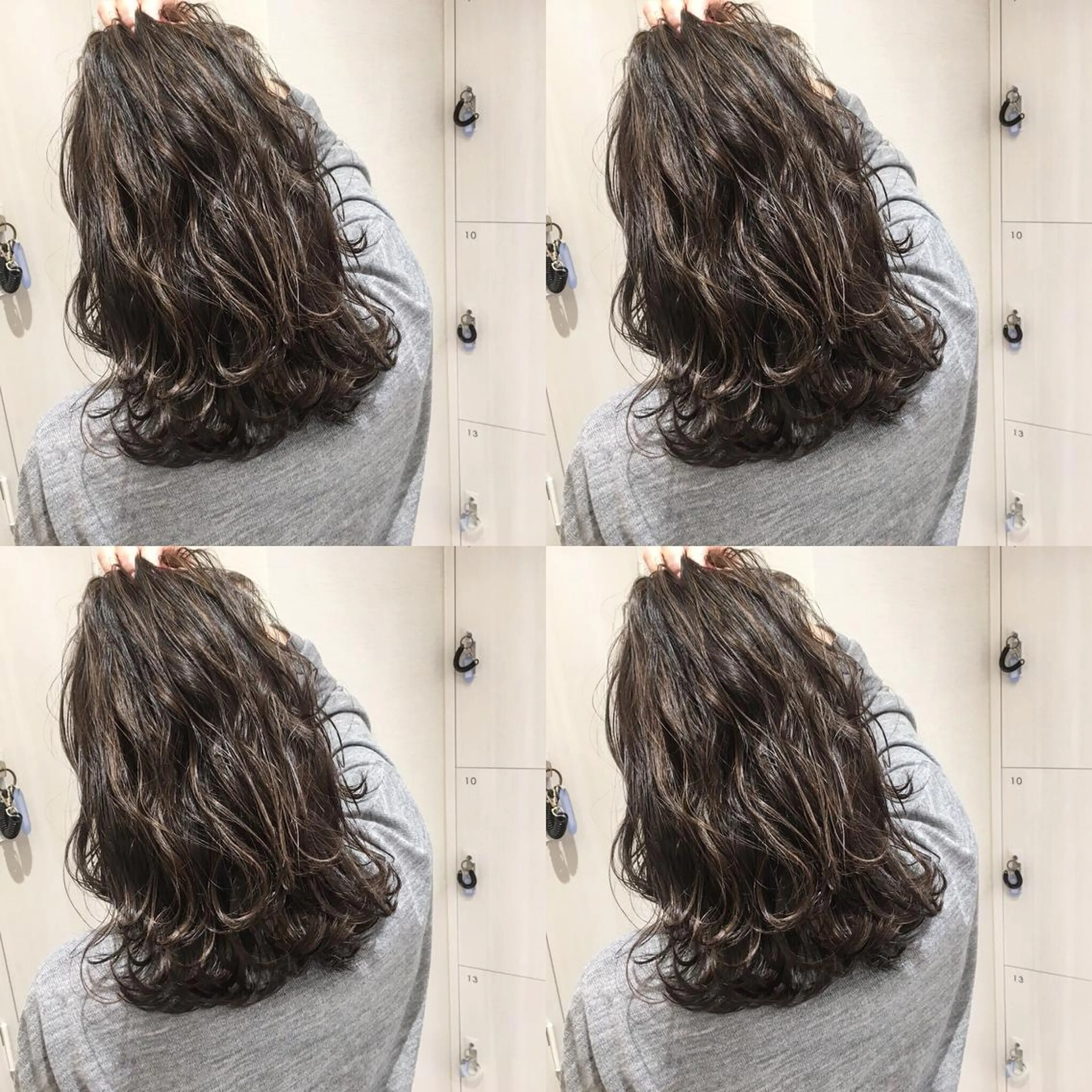 ミディアム カラー アディクシーカラー アッシュ アッシュグレー アッシュグレージュ バレイヤージュ 三鷹で1番ショート ボブをカットする新谷のヘアスタイル