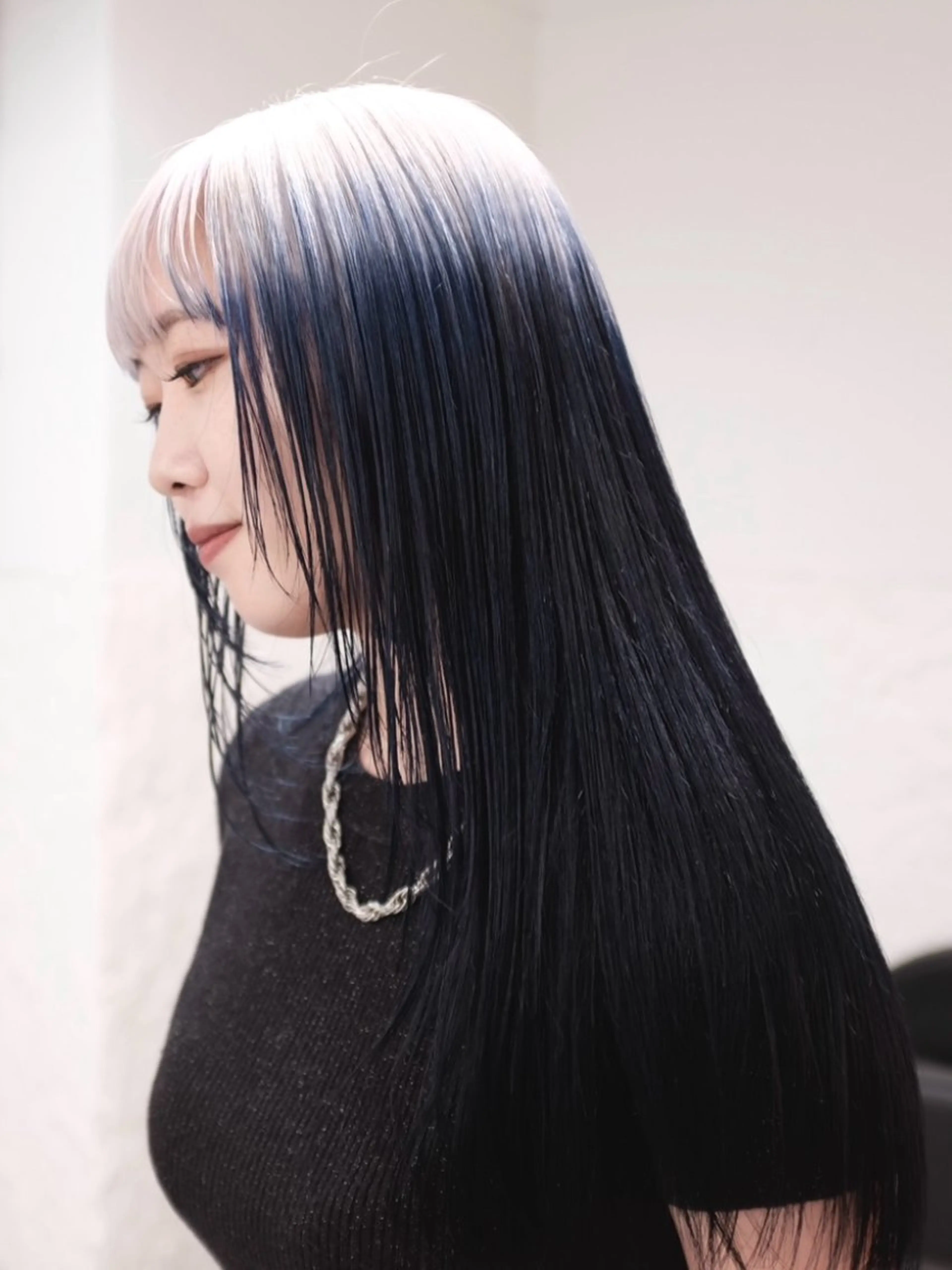 ロング カラー ヘアアレンジ 🦠デザインカラー/ 魚瀬あおい🦠のヘアスタイル