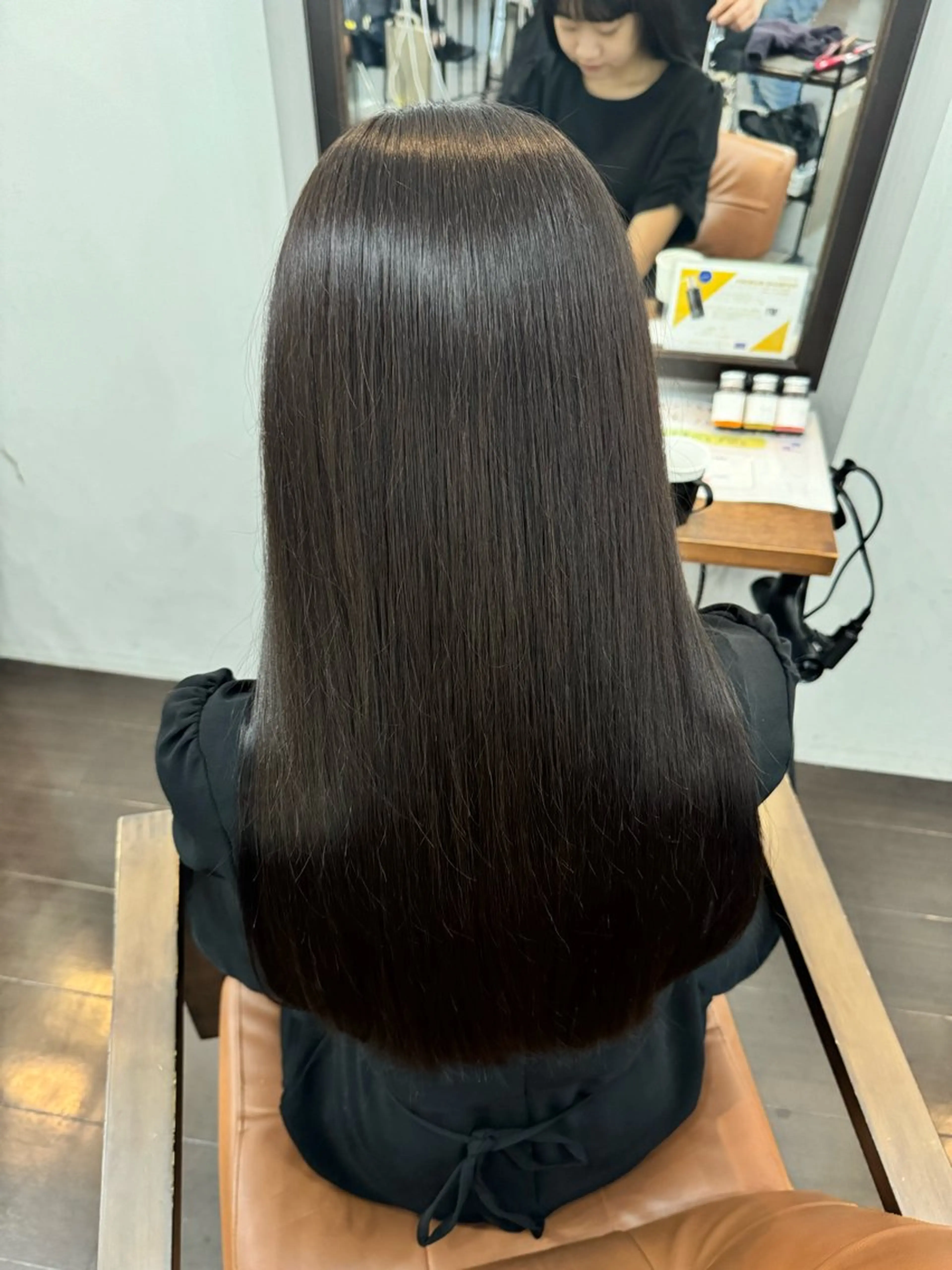 ロング カット ヘアカラー トリートメント 難波 茜のヘアスタイル