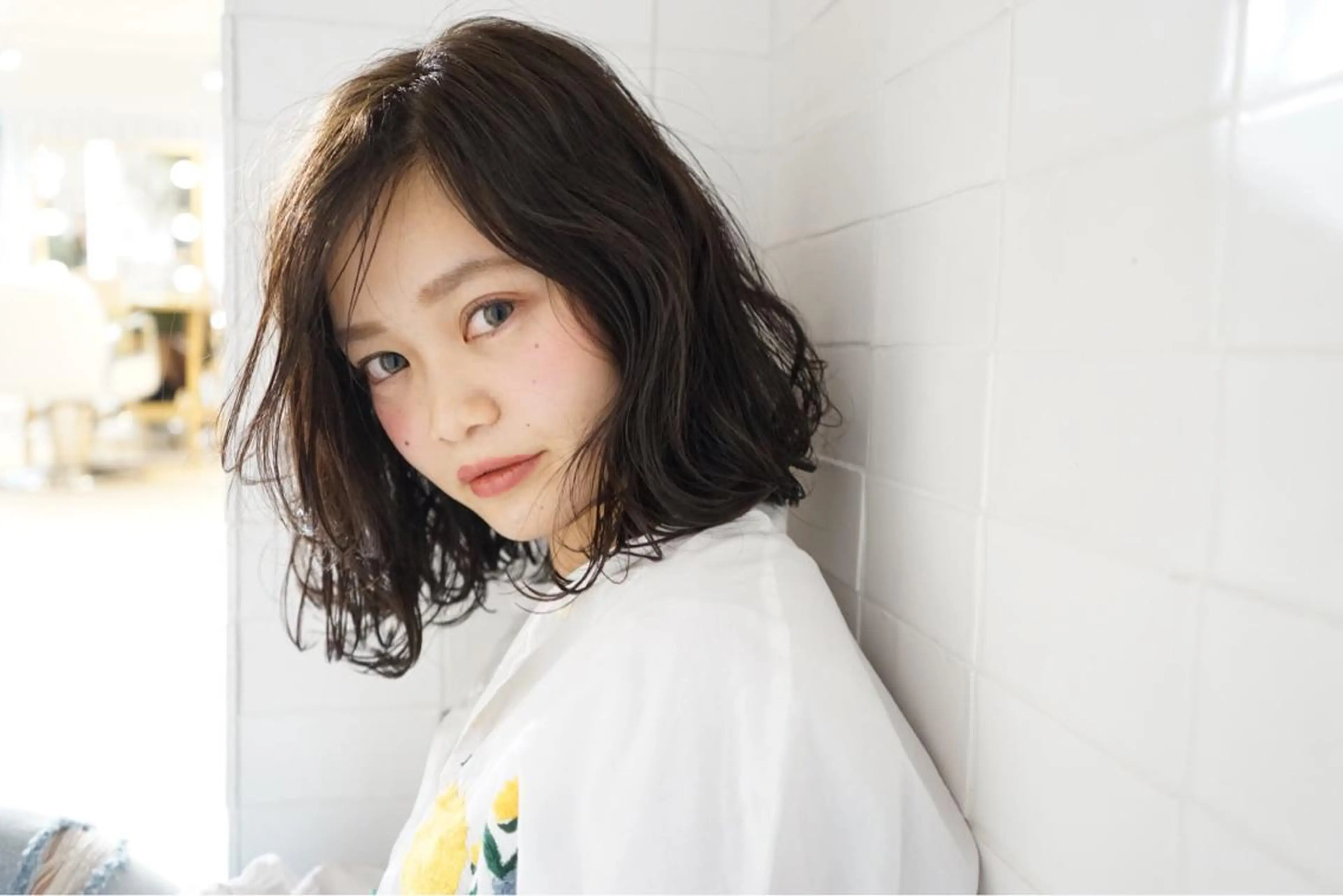 ミディアム カラー パーマ 🌿椿 夢来🌿のヘアスタイル