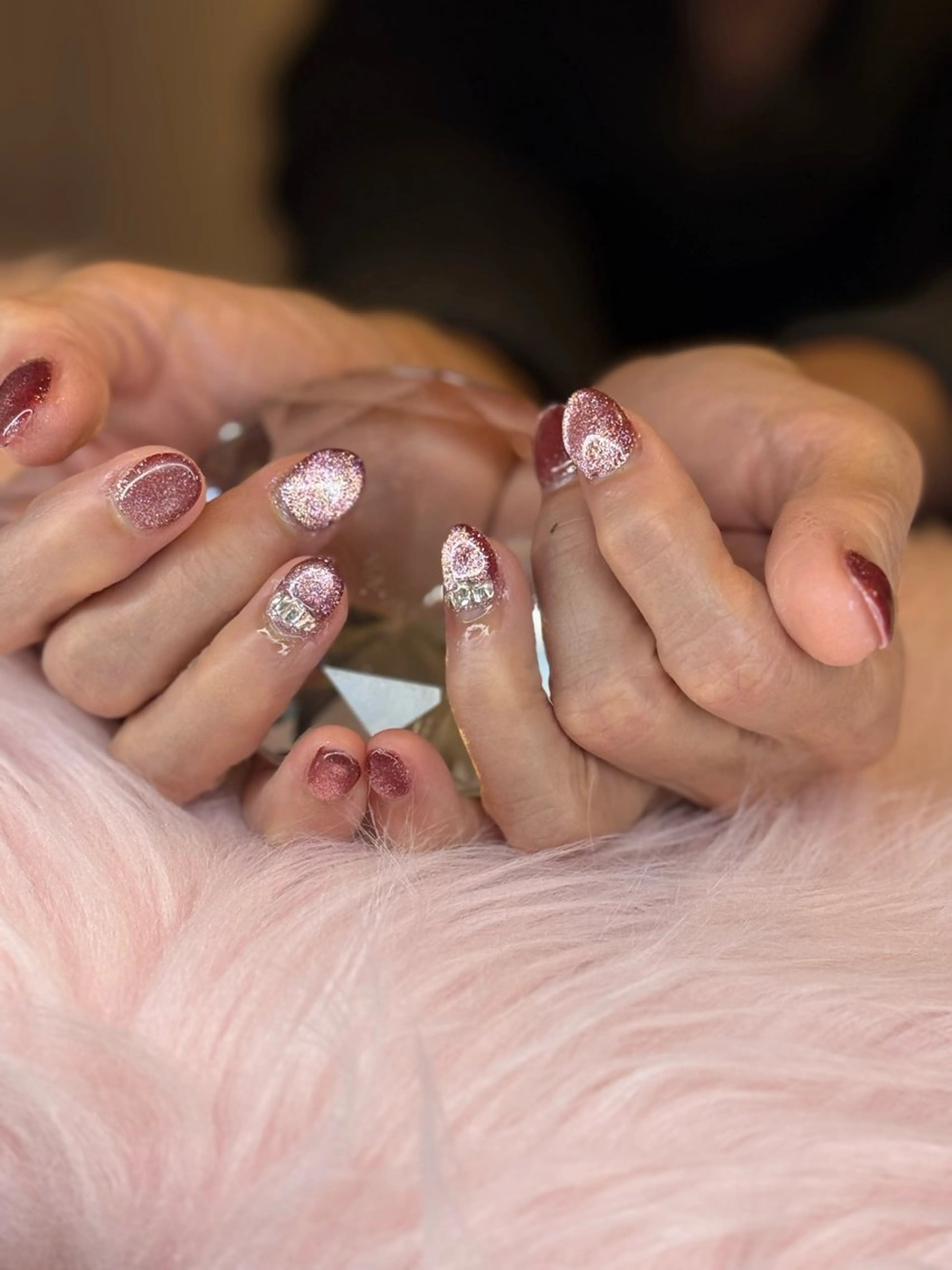 ネイル マグネットネイル マグネットワンカラー ワンカラーネイル Amys nail エミのネイルデザイン