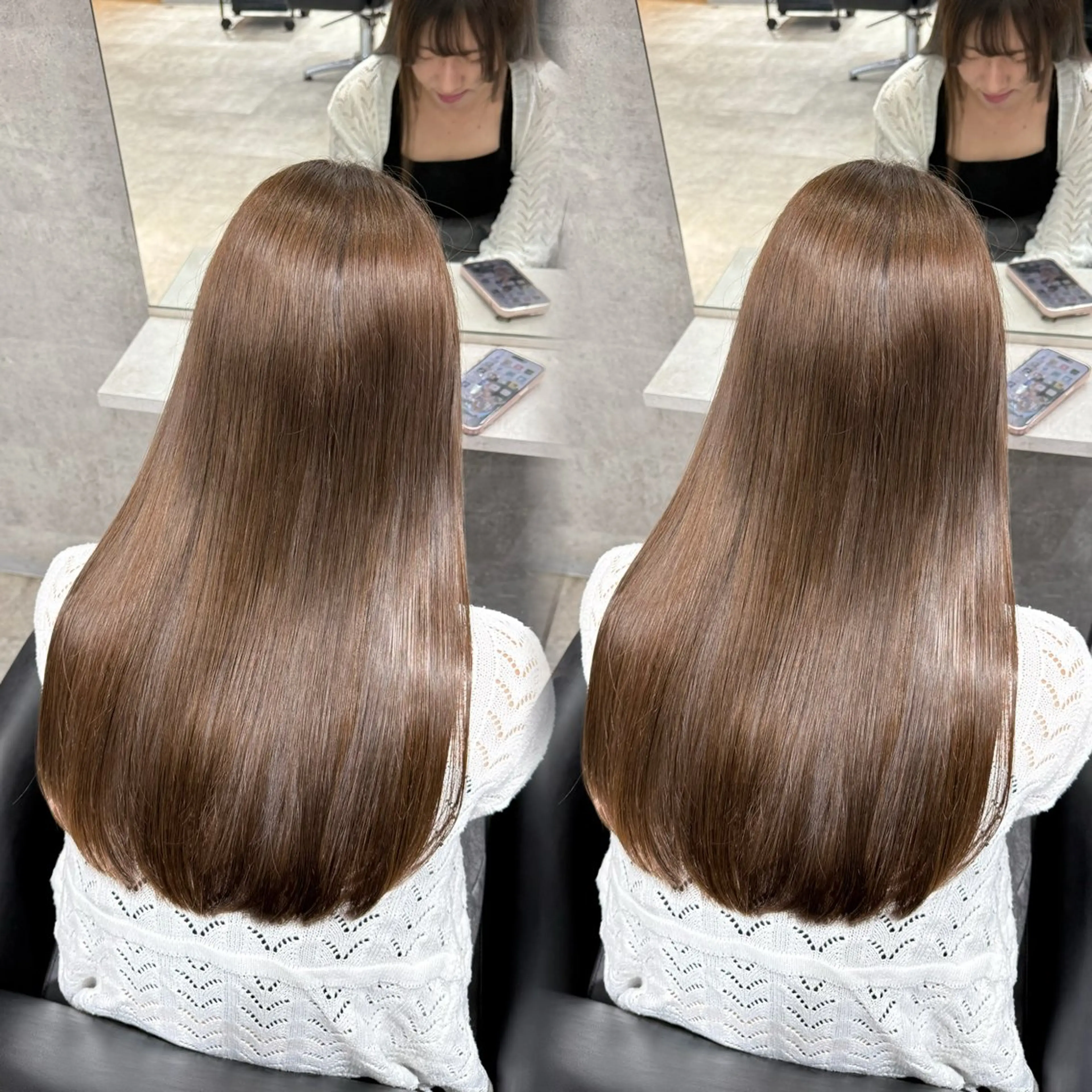 ロング カラー ベージュカラー ブリーチ 透明感カラー ブリーチなしカラー 髪質改善 ヘアカラー 新宿/髪質改善 /透け感/Sotaのヘアスタイル