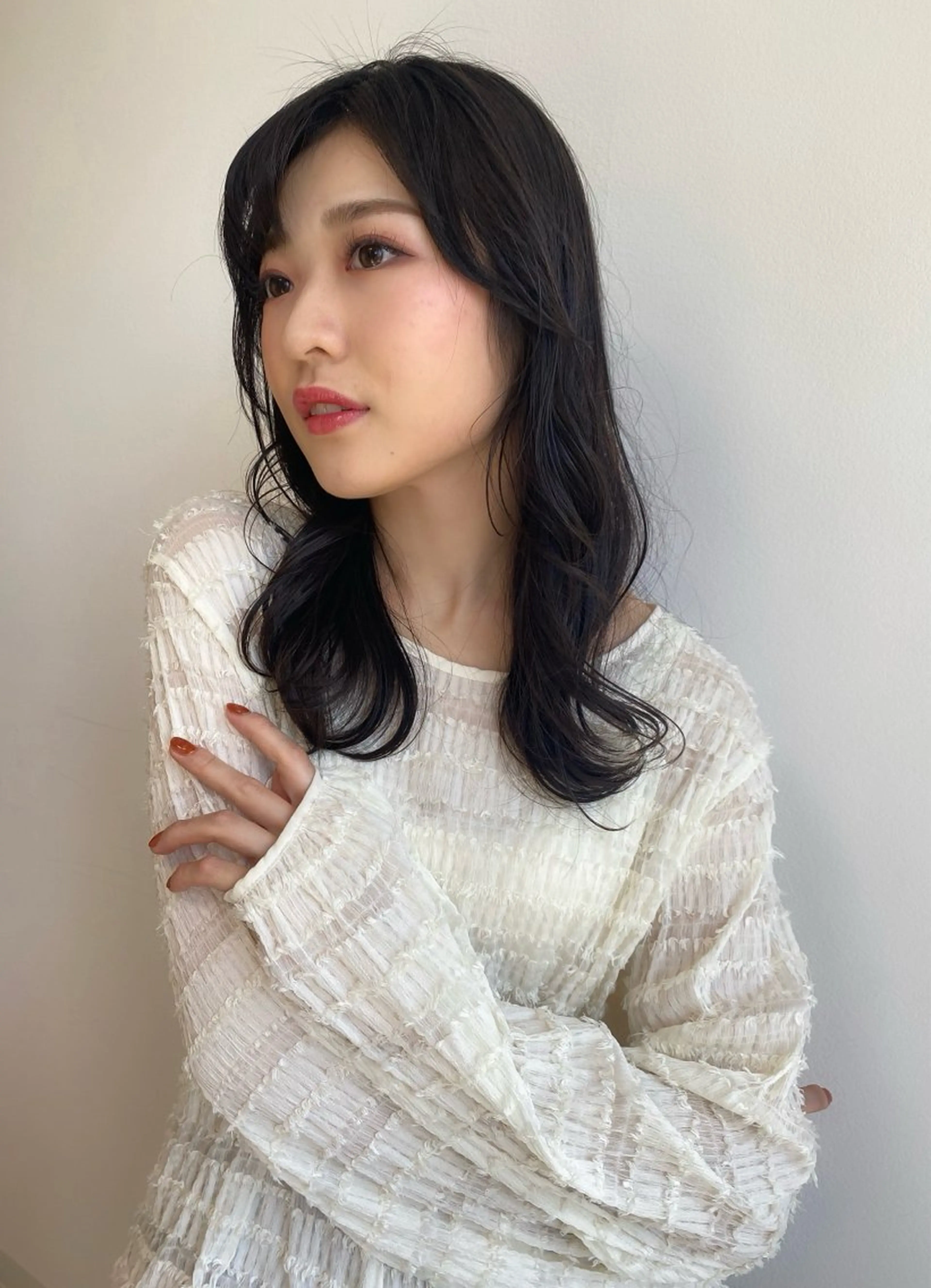 ミディアム 顔まわりカット/金山 /大園芽依のヘアスタイル