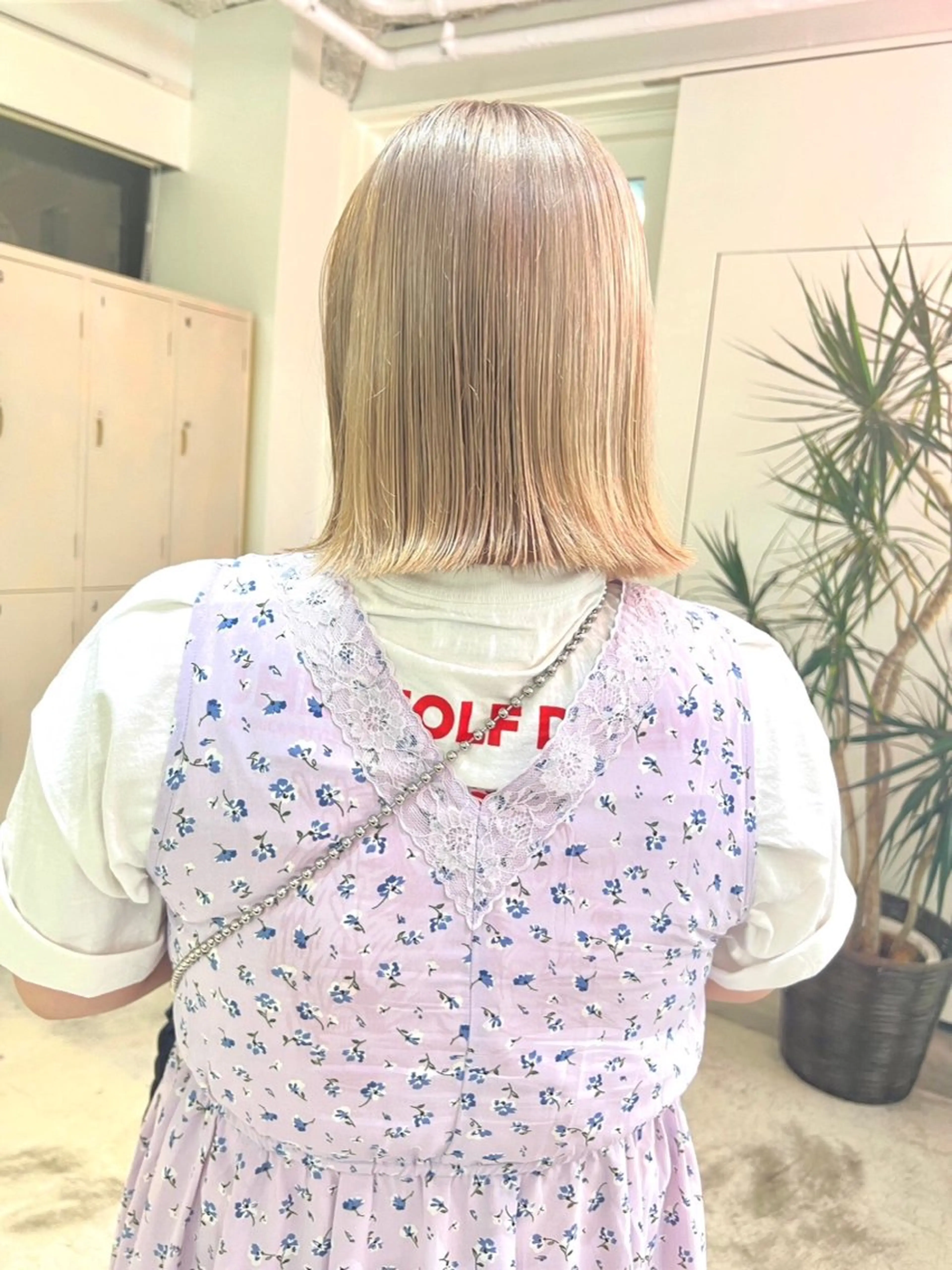 ミディアム カット ヘアカラー ラフパーマ/ボブ/ 似合わせヘア/ショウのヘアスタイル