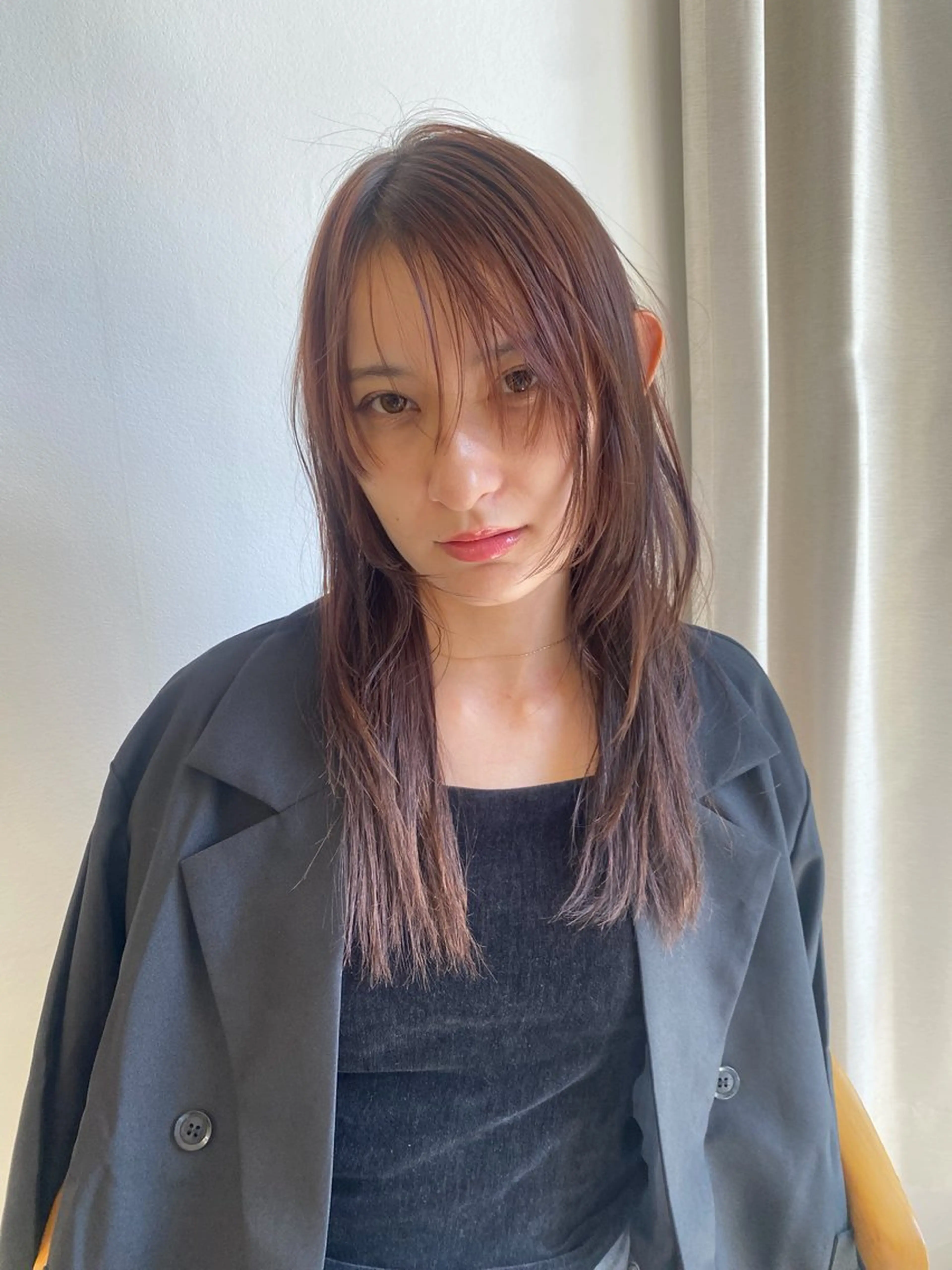 セミロング 顔まわりカット/金山 /大園芽依のヘアスタイル