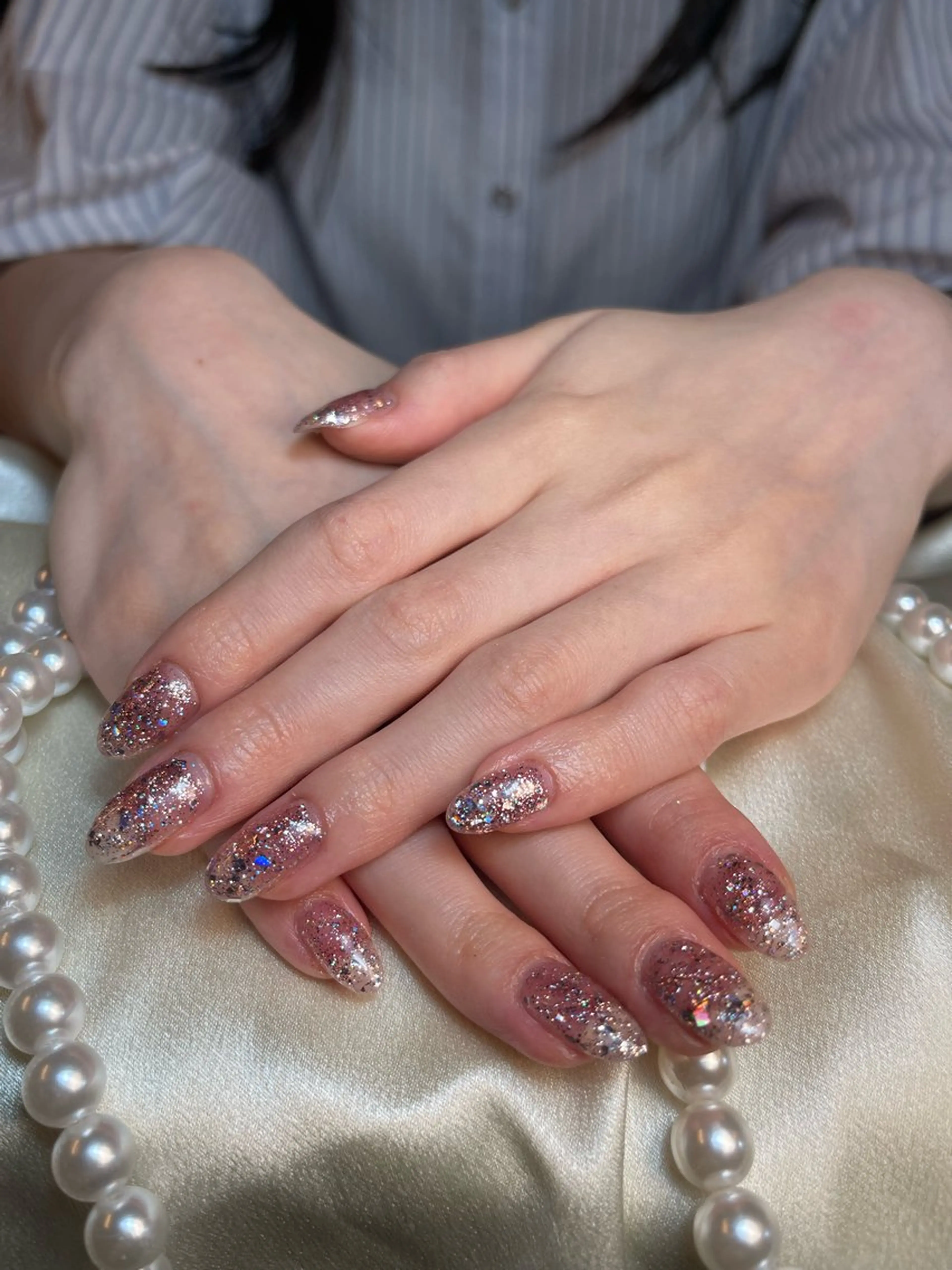 ネイル ニュアンスネイル オフィスネイル ワンカラーネイル シンプルネイル リセス 高田馬場💎のネイルデザイン