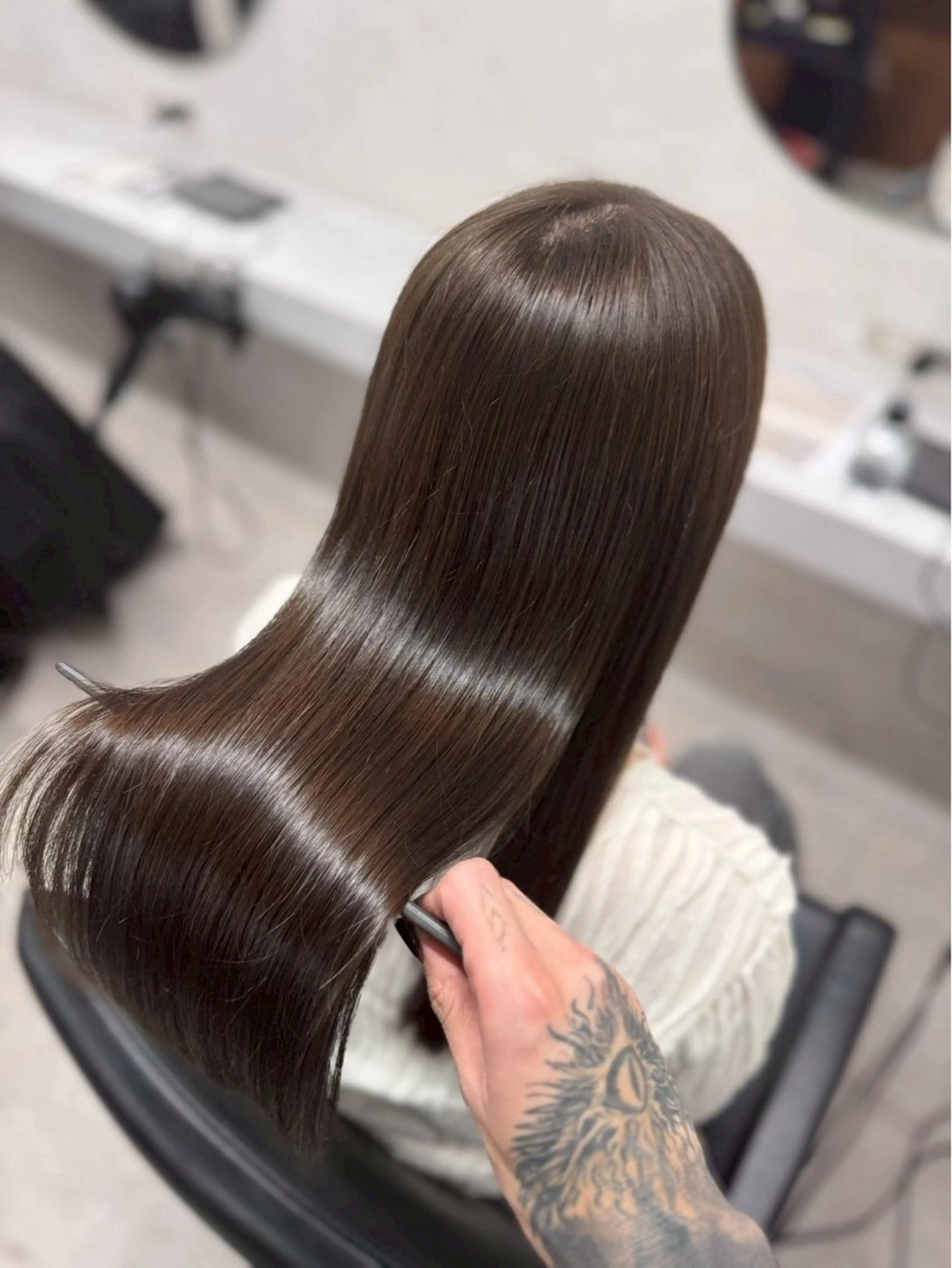 ロング 田渊 日菜のヘアスタイル