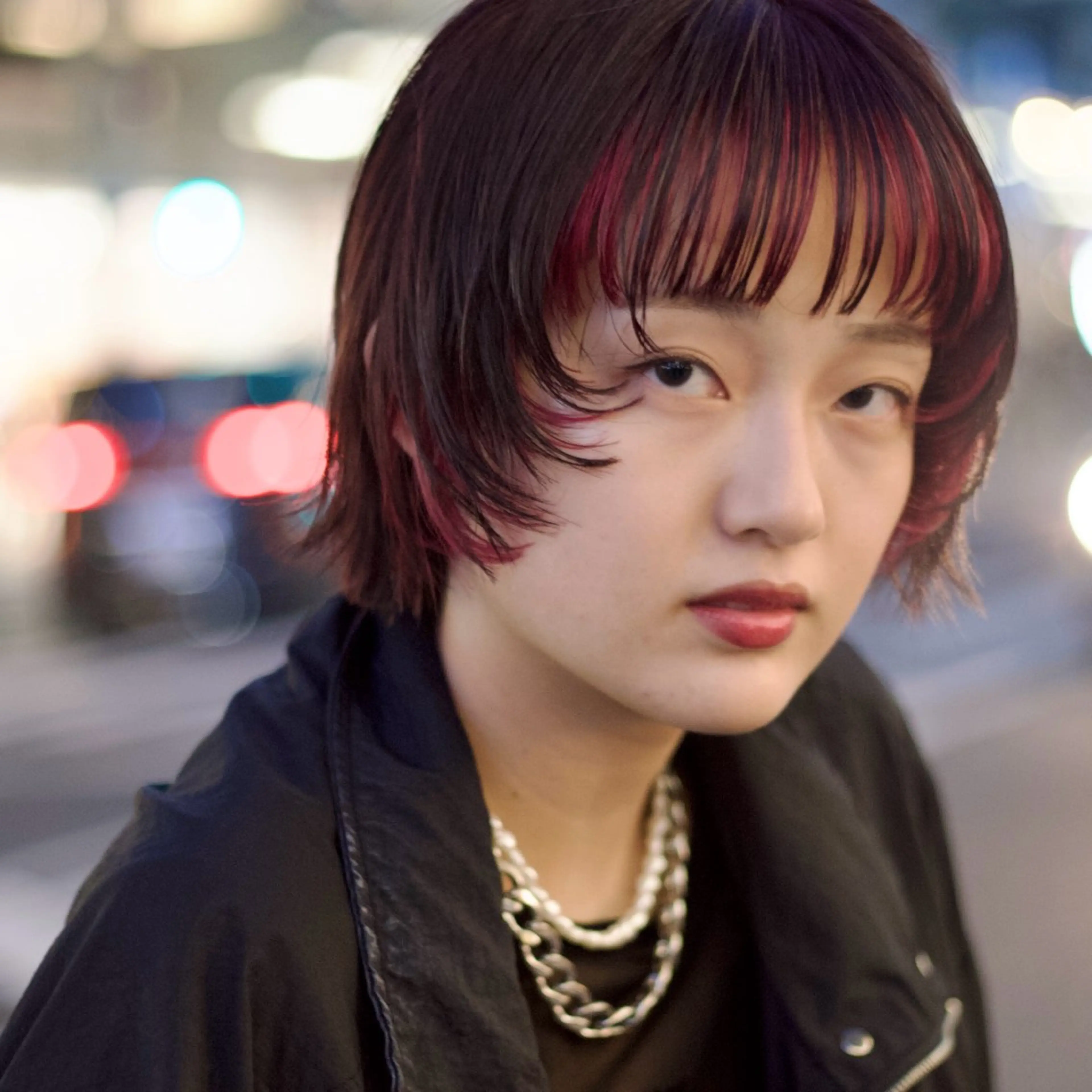 ショート カラー ボブレイヤー ボブ 顔周りカット 髪質改善 レイヤーカット ヘアカラー 【nui 茨木】 清水優のヘアスタイル