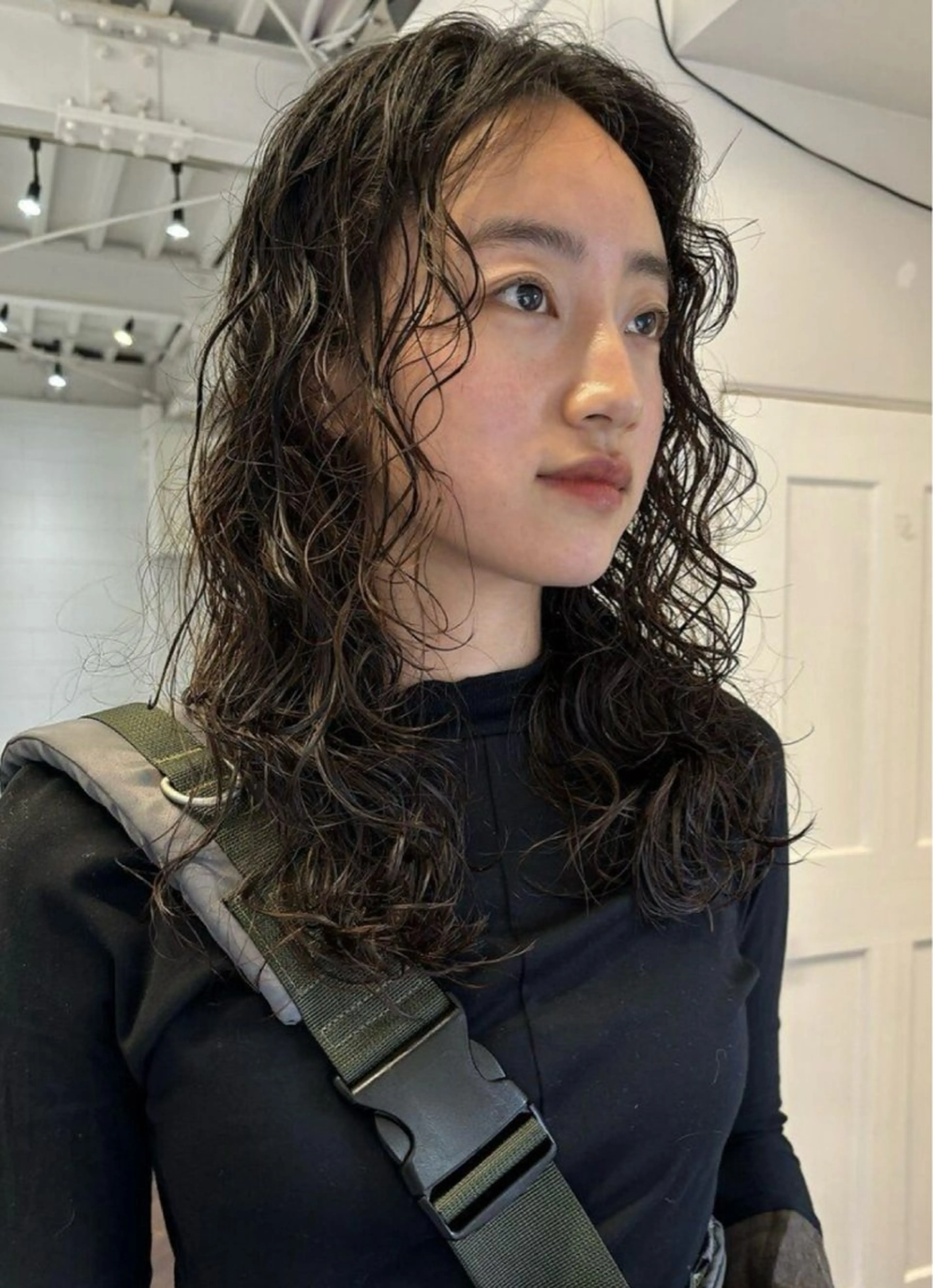 パーマ 盛れる艶カラー× レイヤーカット/咲来のヘアスタイル