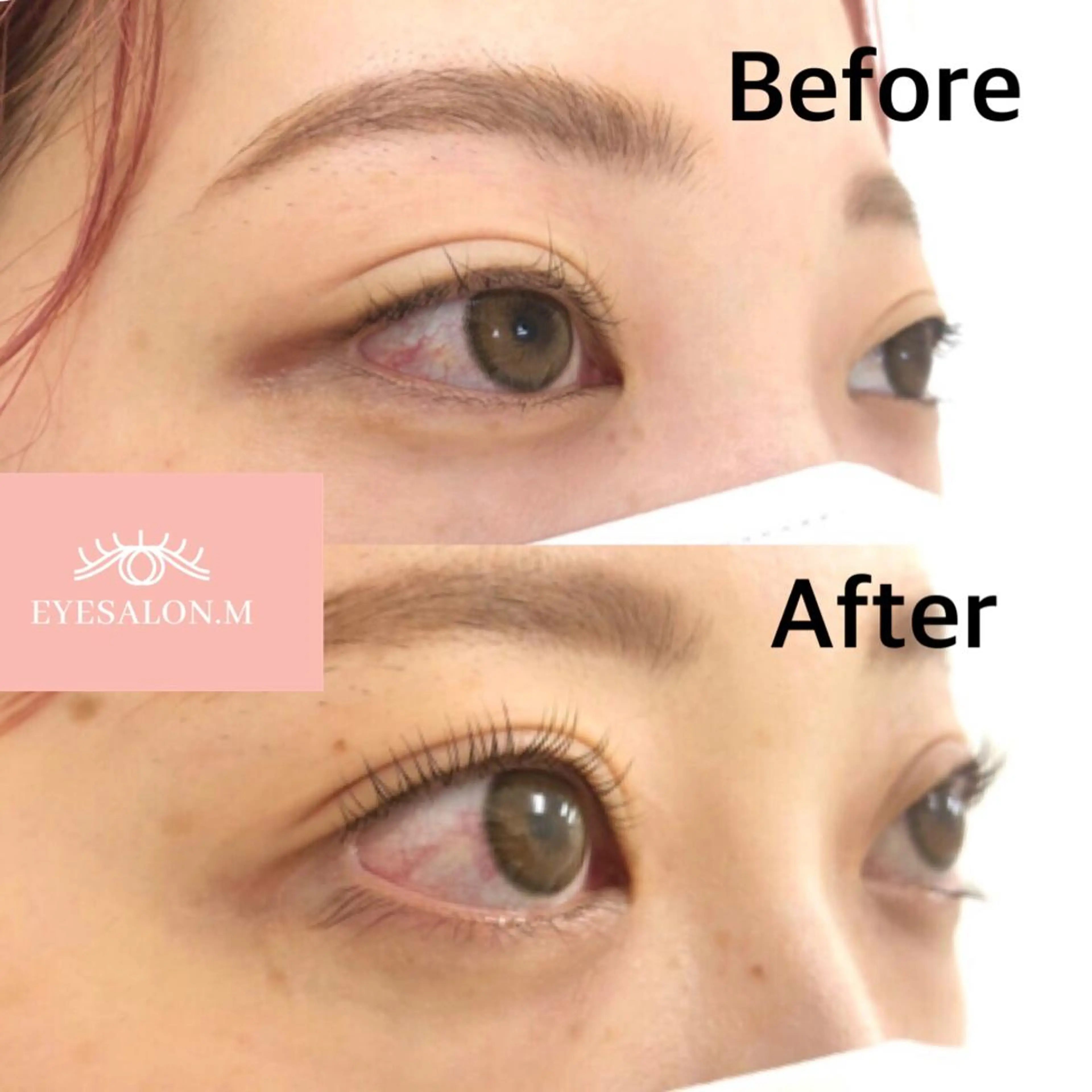 マツエク・マツパ パリジェンヌラッシュリフト 一重×まつ毛パーマ eyeriche .のマツエク・マツパデザイン