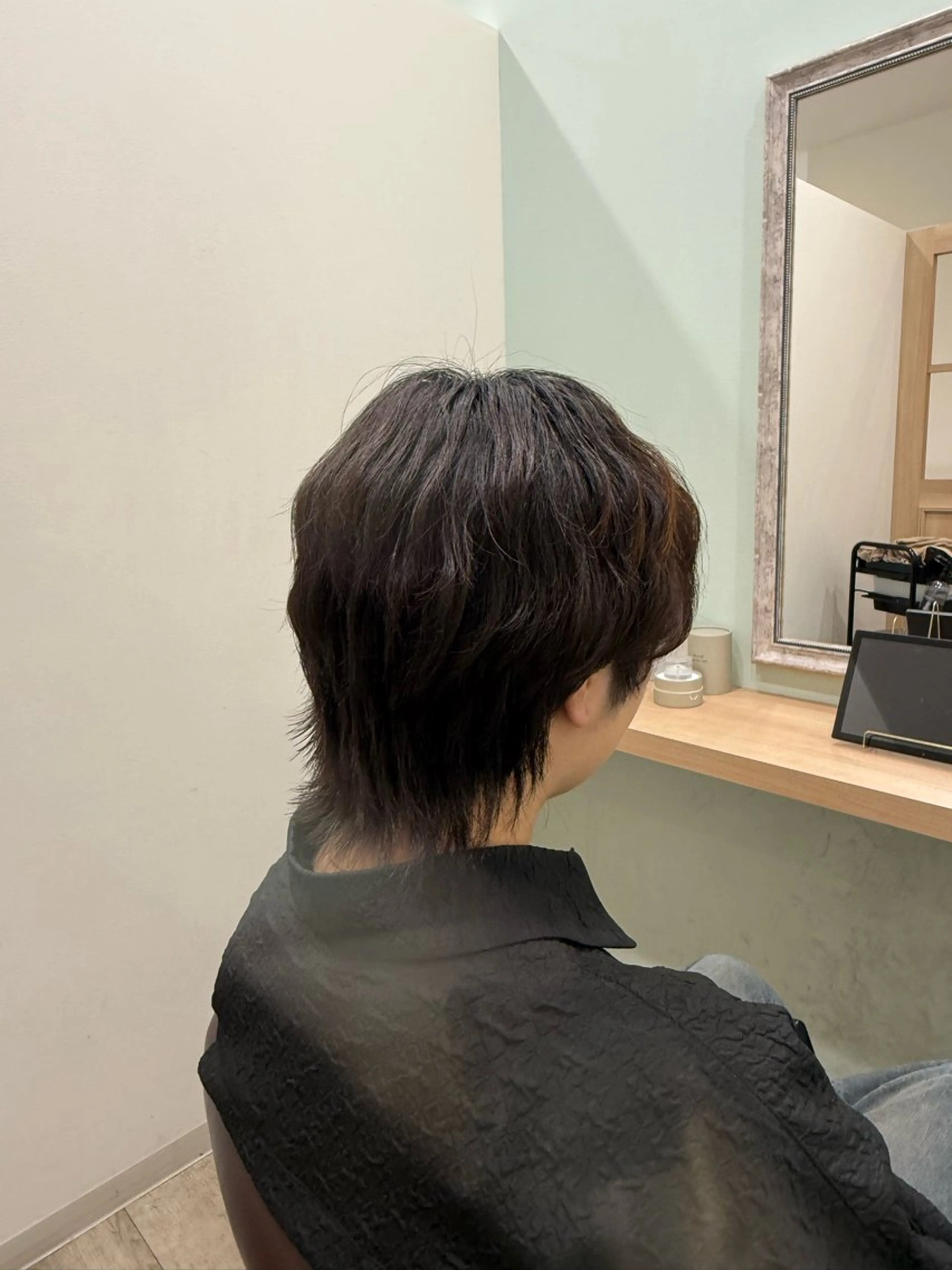 ショート パーマ ショートヘア ウルフカット カット 伊藤 優里のヘアスタイル