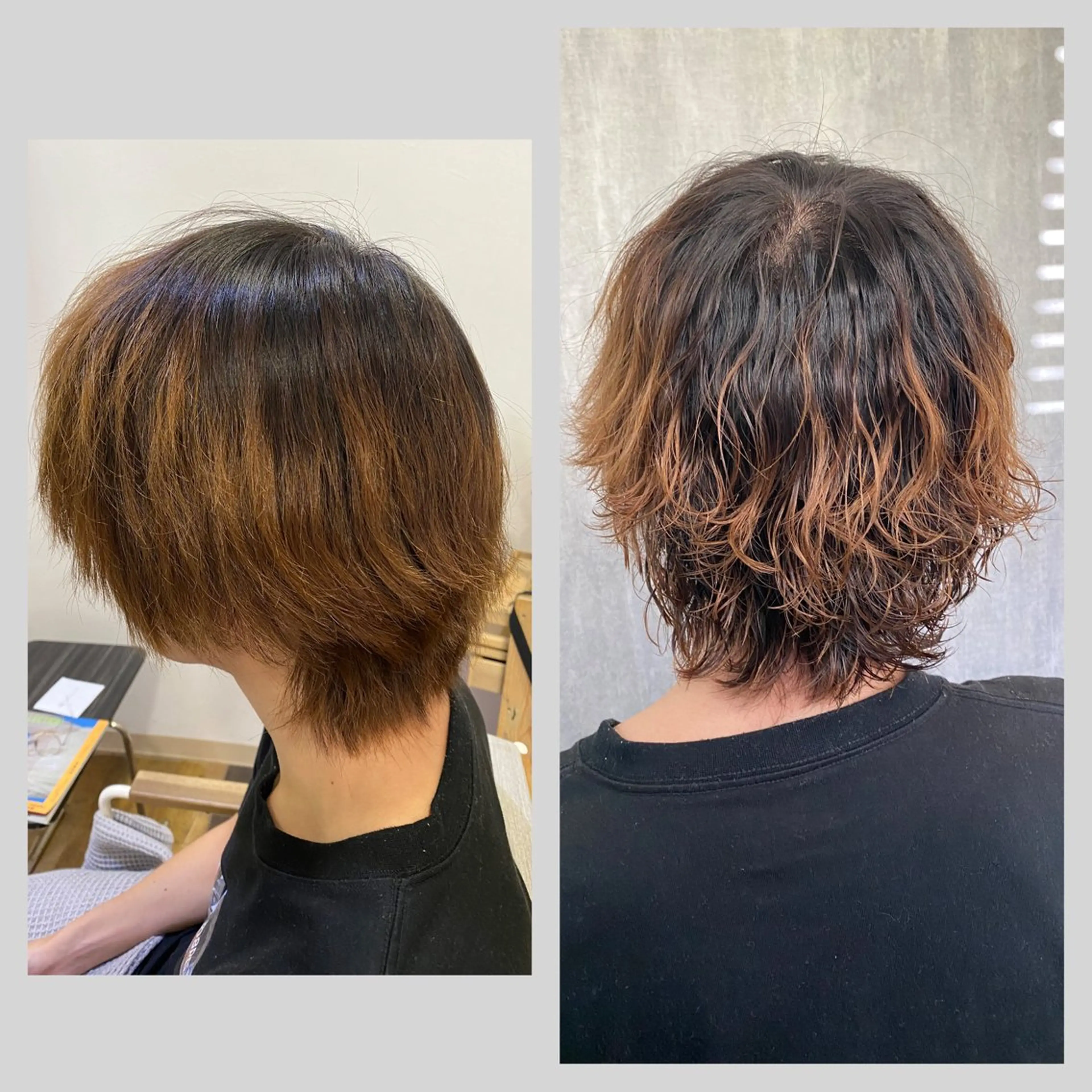 パーマ 佐藤 沙也輝のヘアスタイル