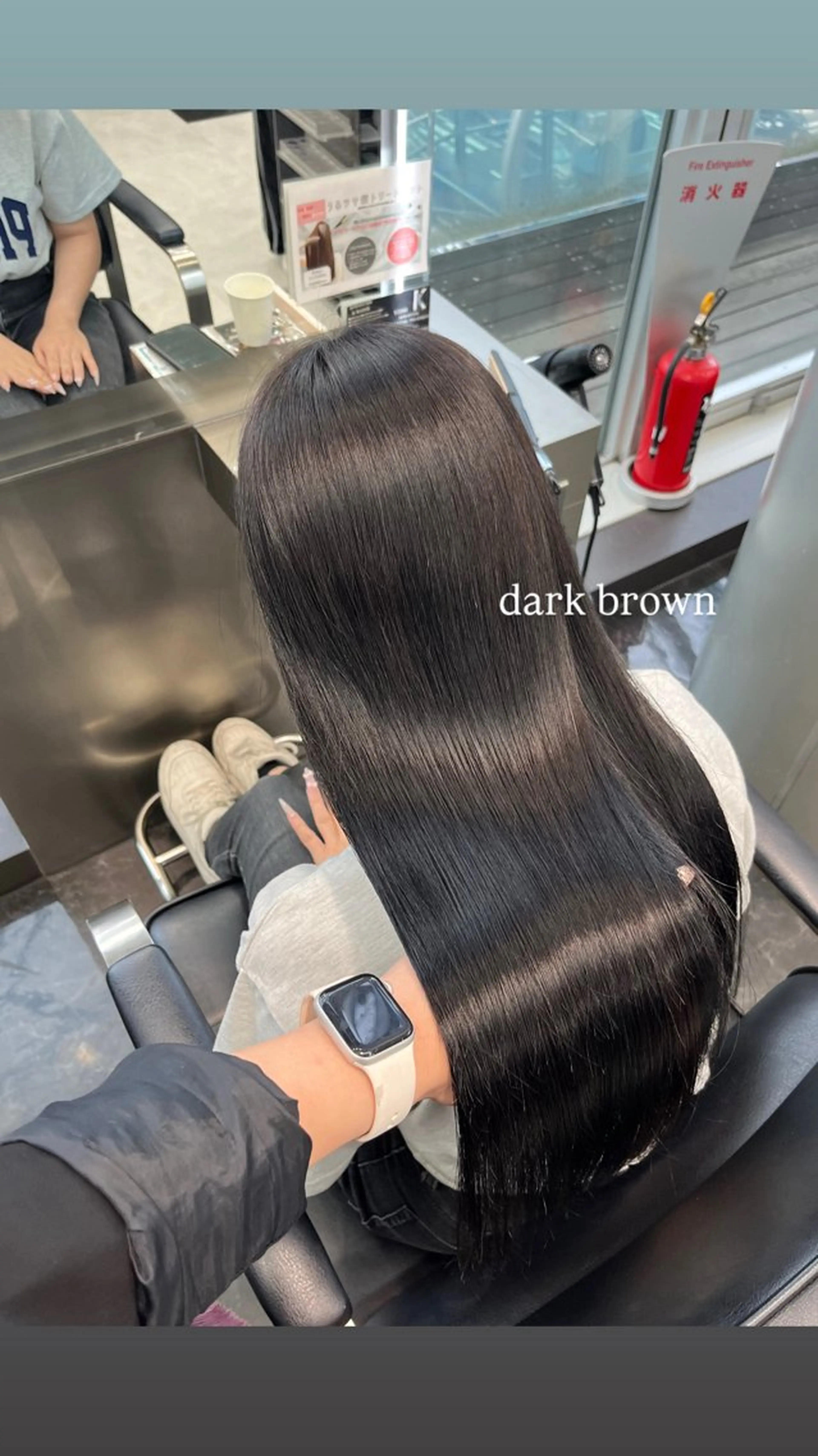 ロング カラー ヘアアレンジ ブラウンカラー 透明感カラー ダークブラウン 髪質改善 ロング ヘアカラー トリートメント ハイトーン/透明感 髪質改善/rinaのヘアスタイル