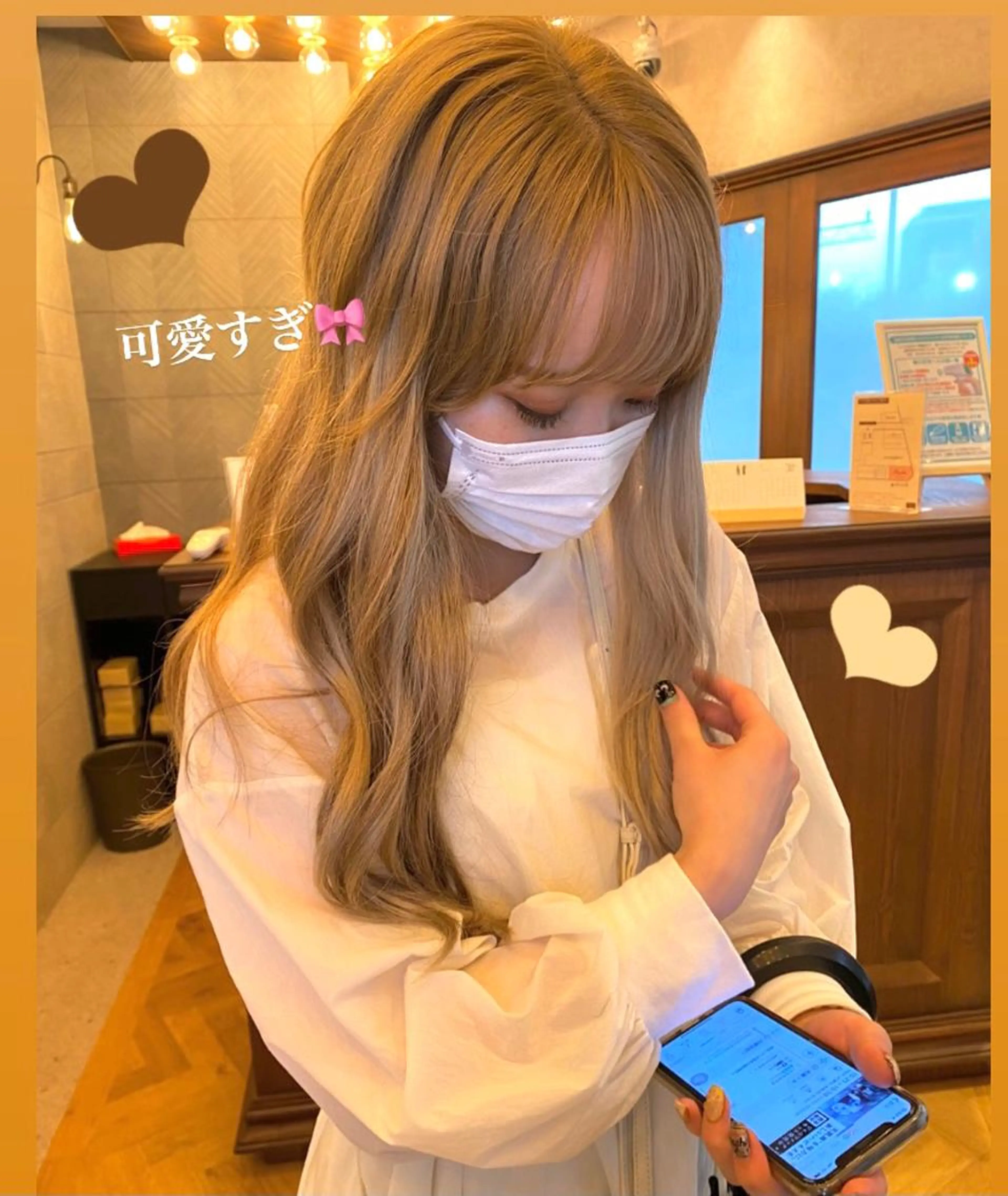 【ミニモ限定🌏】最高級人毛60本✨52㎝胸下へそ上ロング🎀🤍エクステcutも可能✂︎❤︎の写真