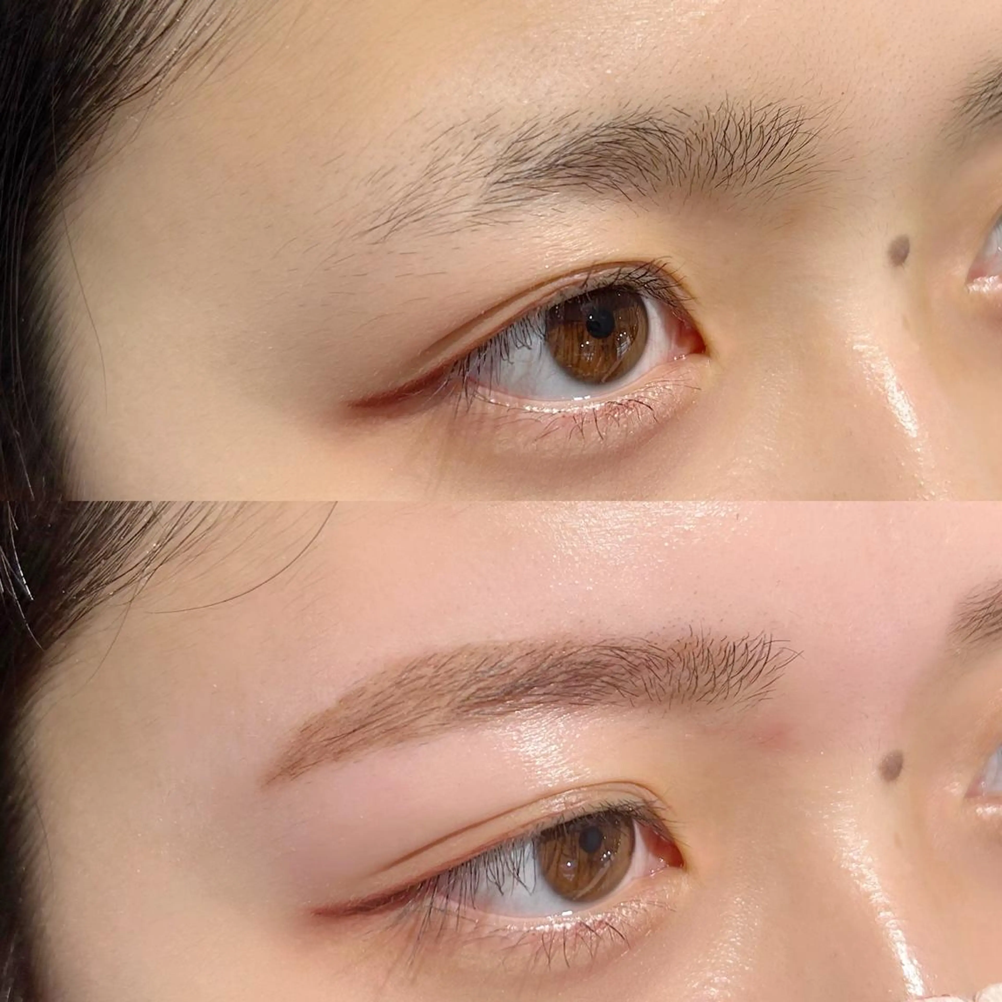 アイブロウ ワックス脱毛 眉カット 🎀🩶韓国風束感 エク/マナミ🪽のマツエク・マツパデザイン