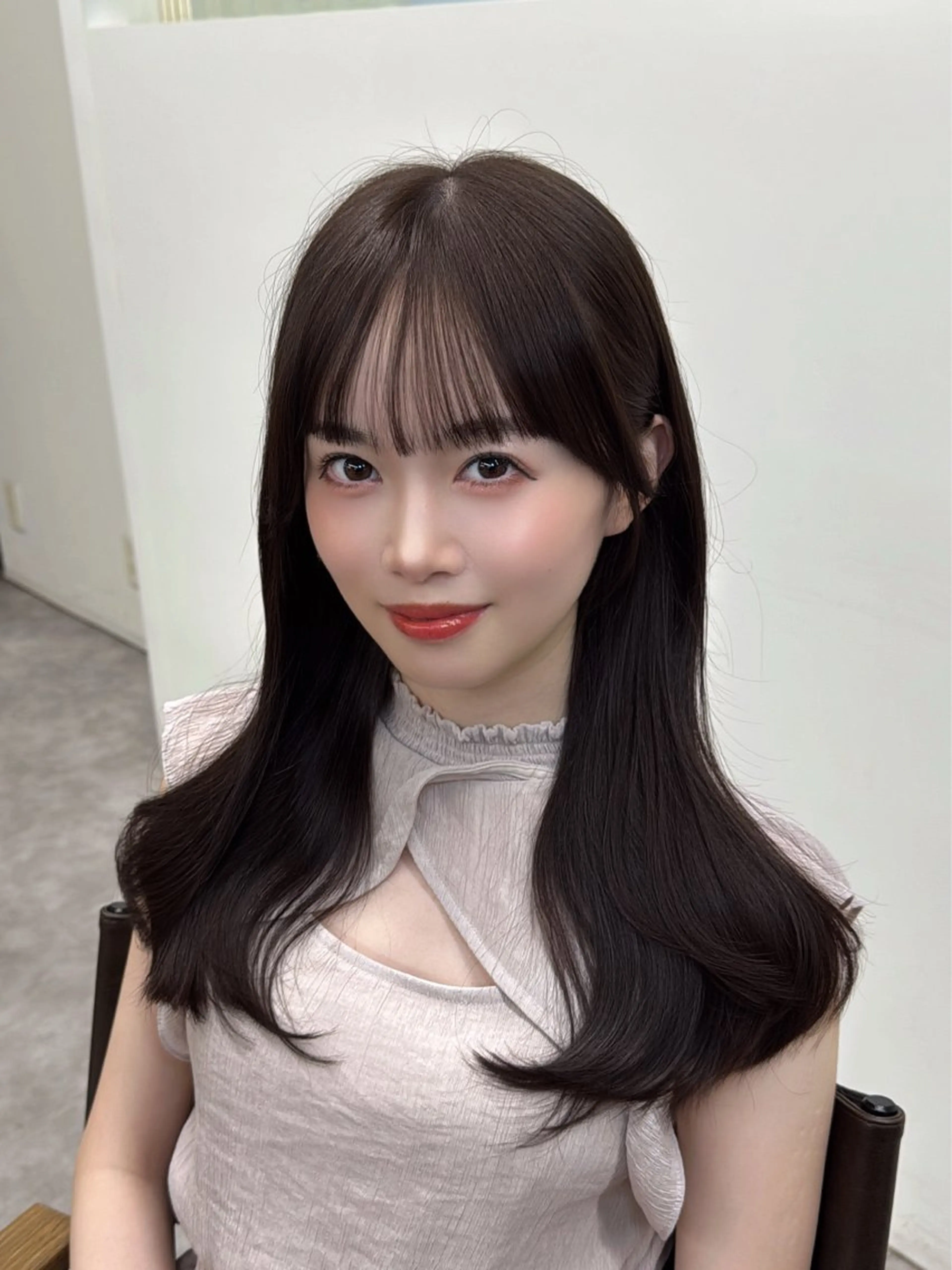 ロング レイヤーカット/ 艶カラー/山内一暉のヘアスタイル