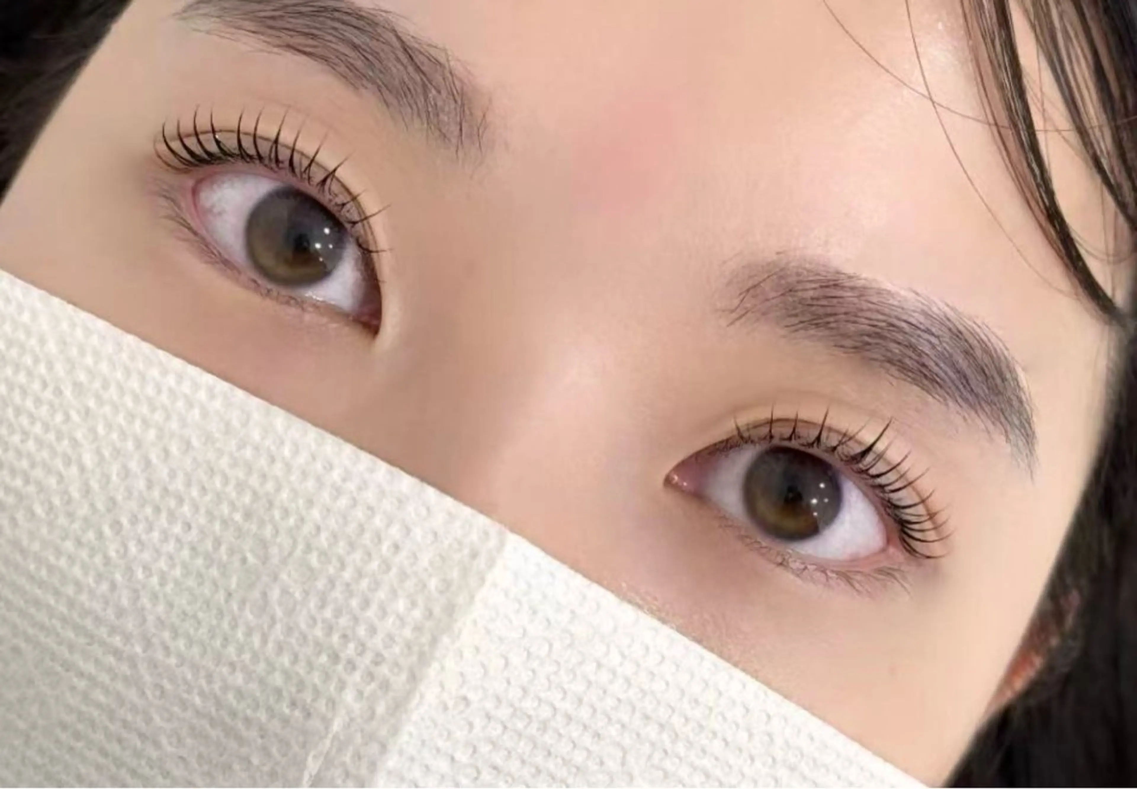 韓国🇰🇷うるうる束感パリジエンヌ ✨美容液コーディング剤で仕上げりの写真