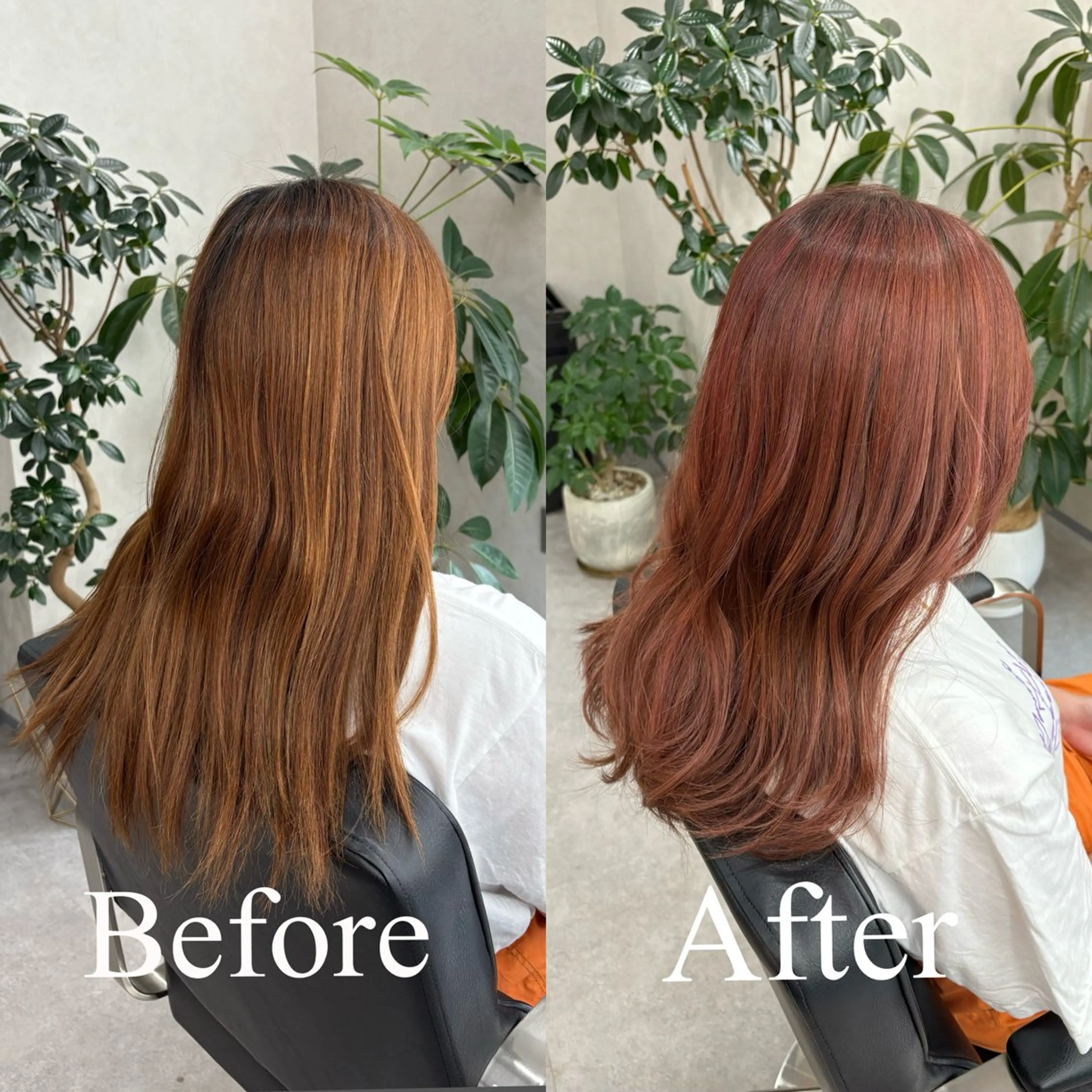 ロング カラー 透明感カラー ピンクカラー カット ヘアカラー トリートメント 🌿ボブ/縮毛矯正/ 透明感カラー🌿神永のヘアスタイル