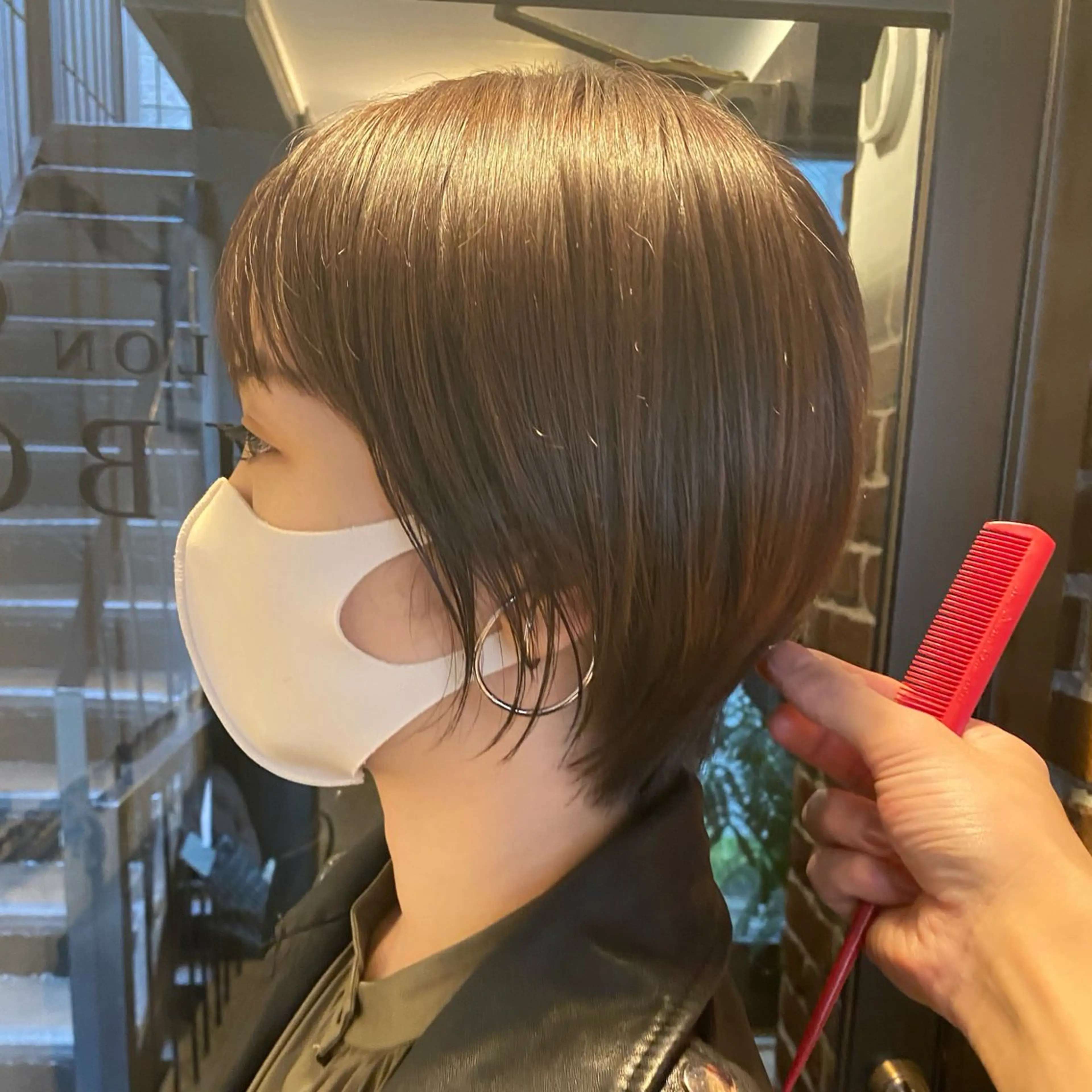 ショート ボブ ハイライト 髪質改善 レイヤーカット ショートヘア ショート職人 美容師【KENTA】のヘアスタイル