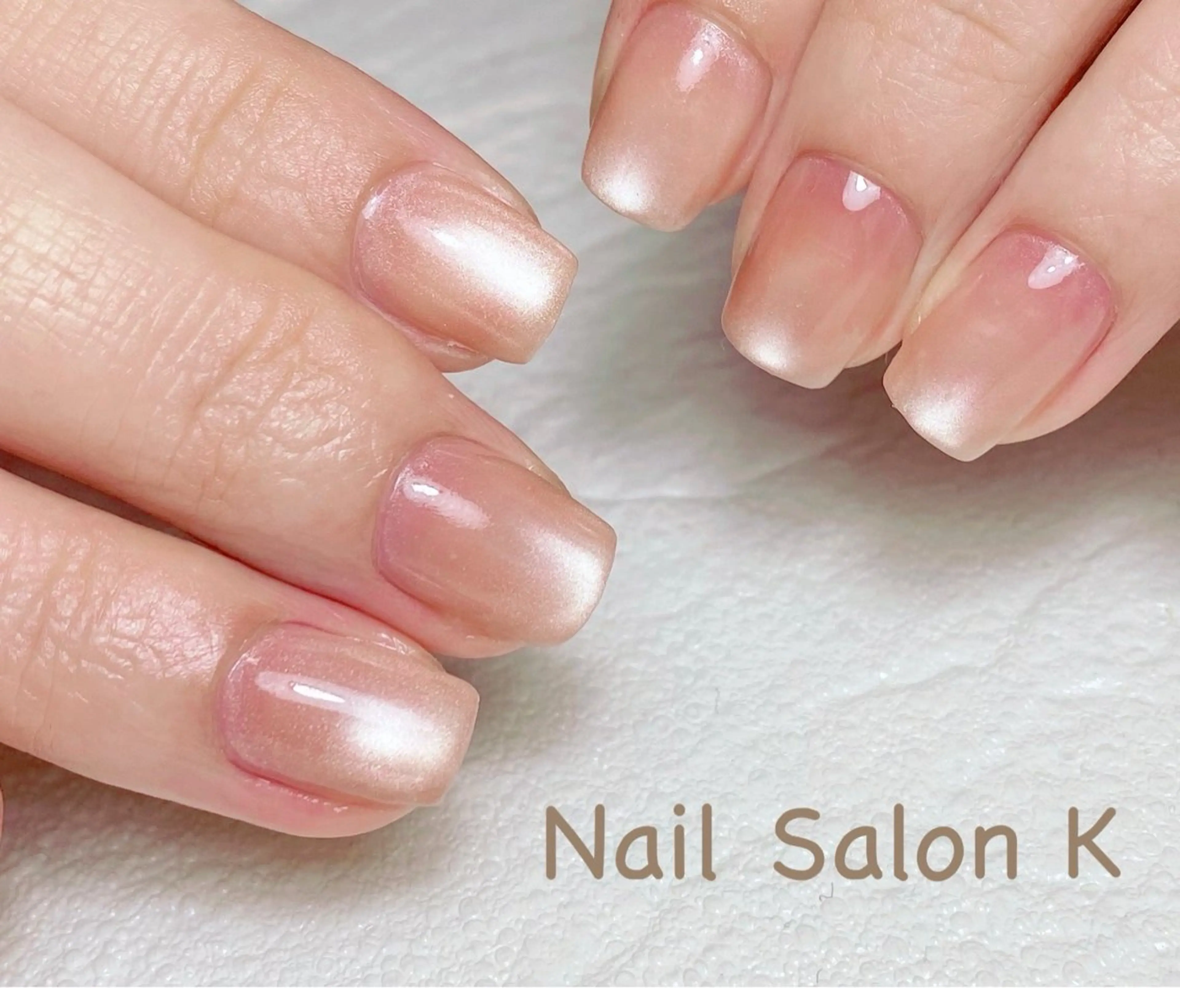 ネイル マグネットネイル シンプルネイル ハンドネイル Nail Salon K 🧸美爪育成のネイルデザイン