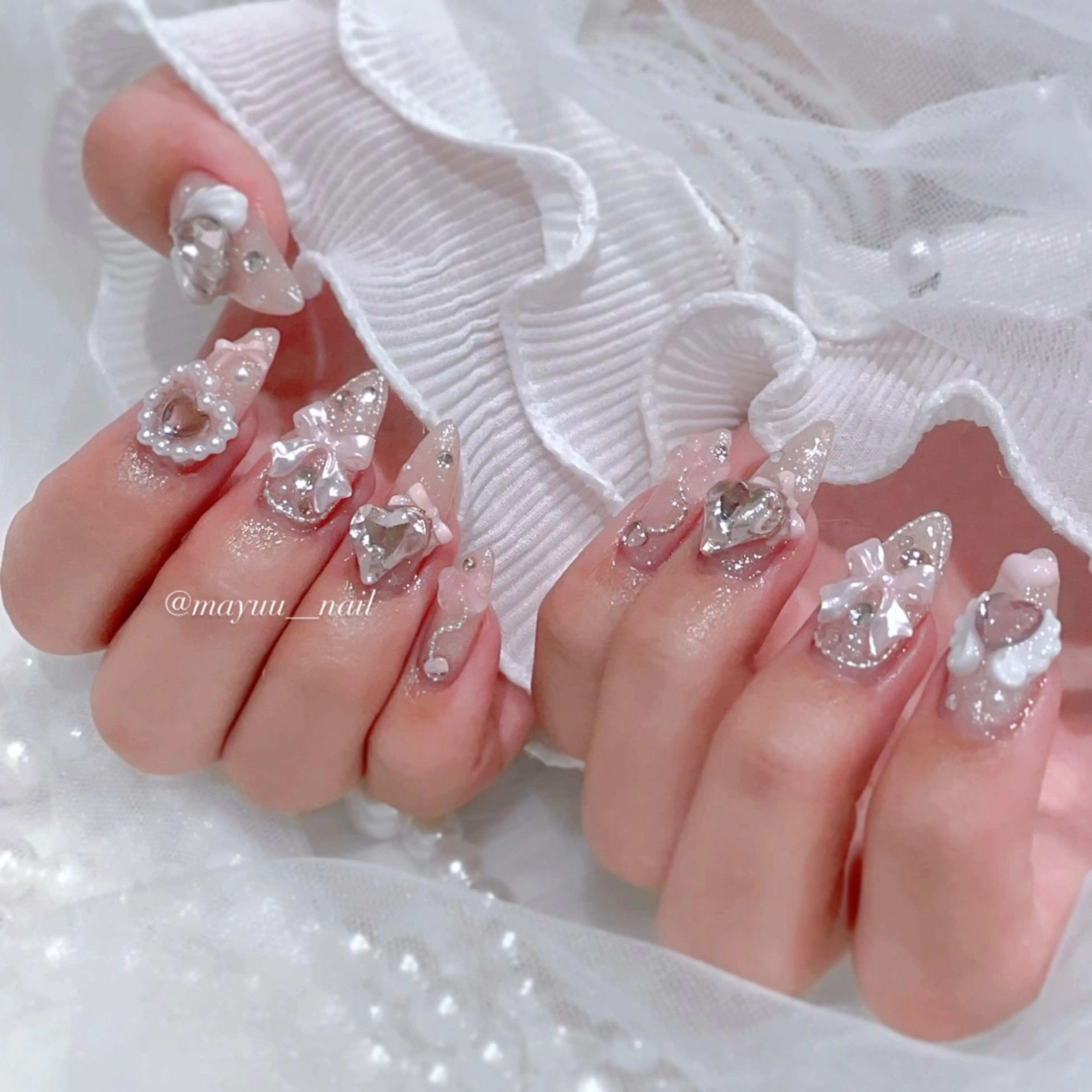 ネイル ハンドネイル 🎀 Mayu 🎀痛ネイルのネイルデザイン